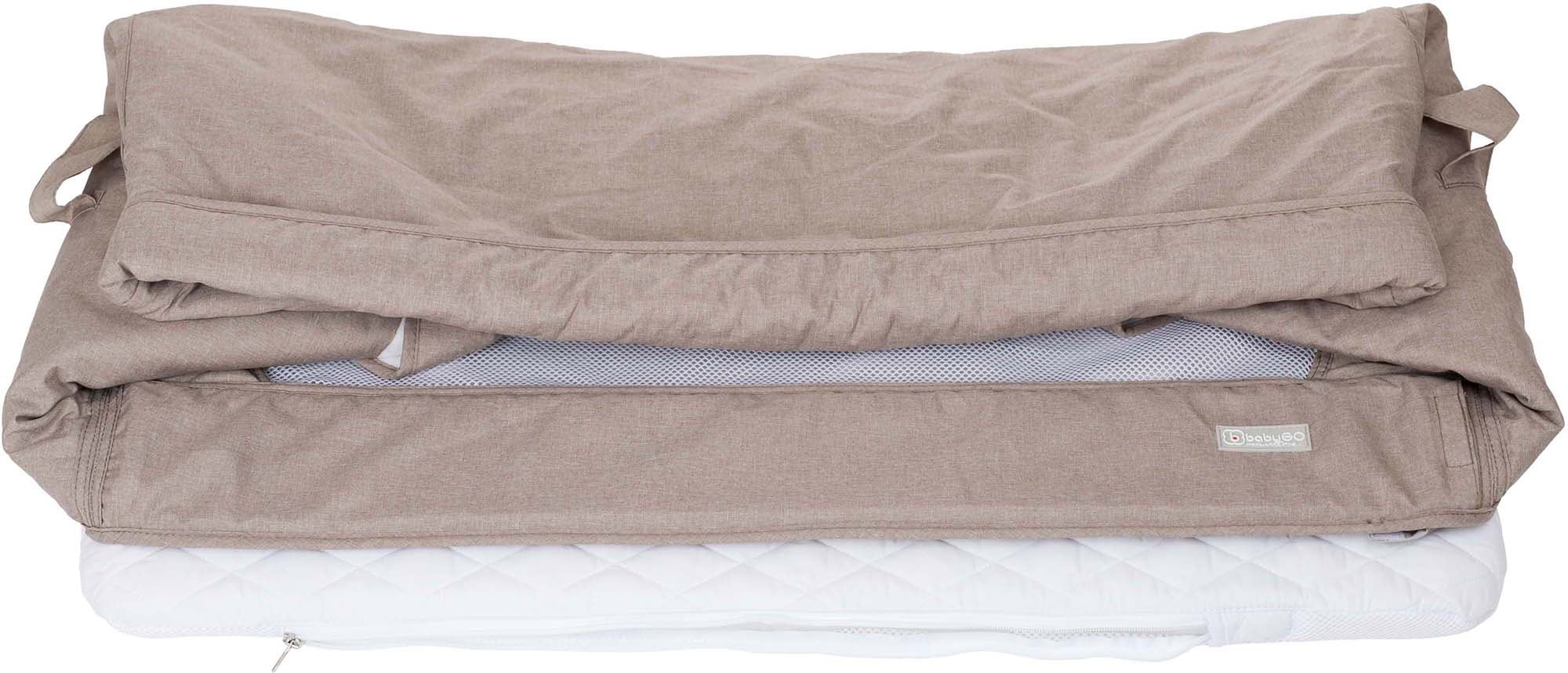 BabyGo Beistellbett »Together, beige«, faltbar