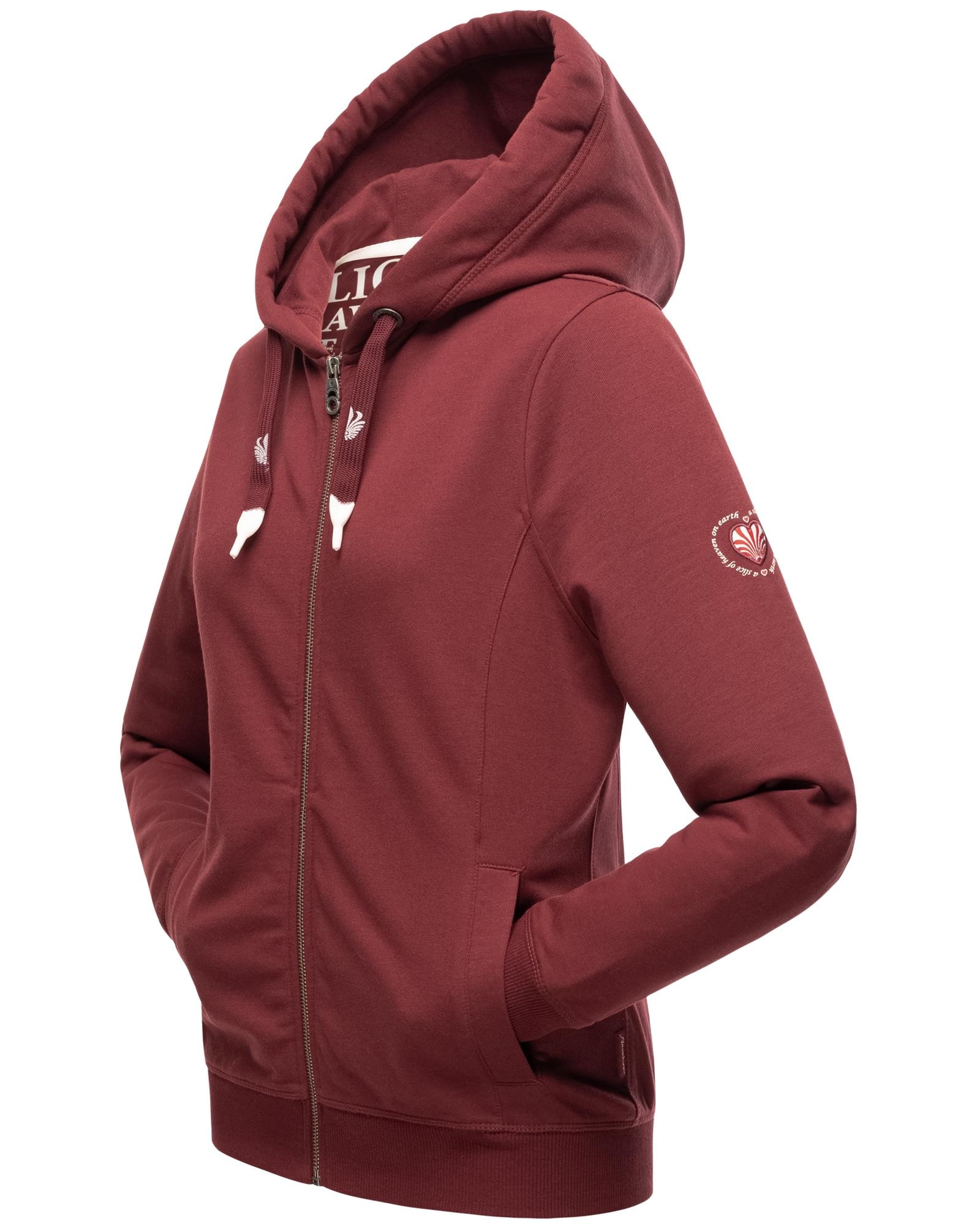 Navahoo Kapuzensweatshirt »Engelshaar«, sportlicher Zip-Hoodie mit dicken Tunnelzugkordeln