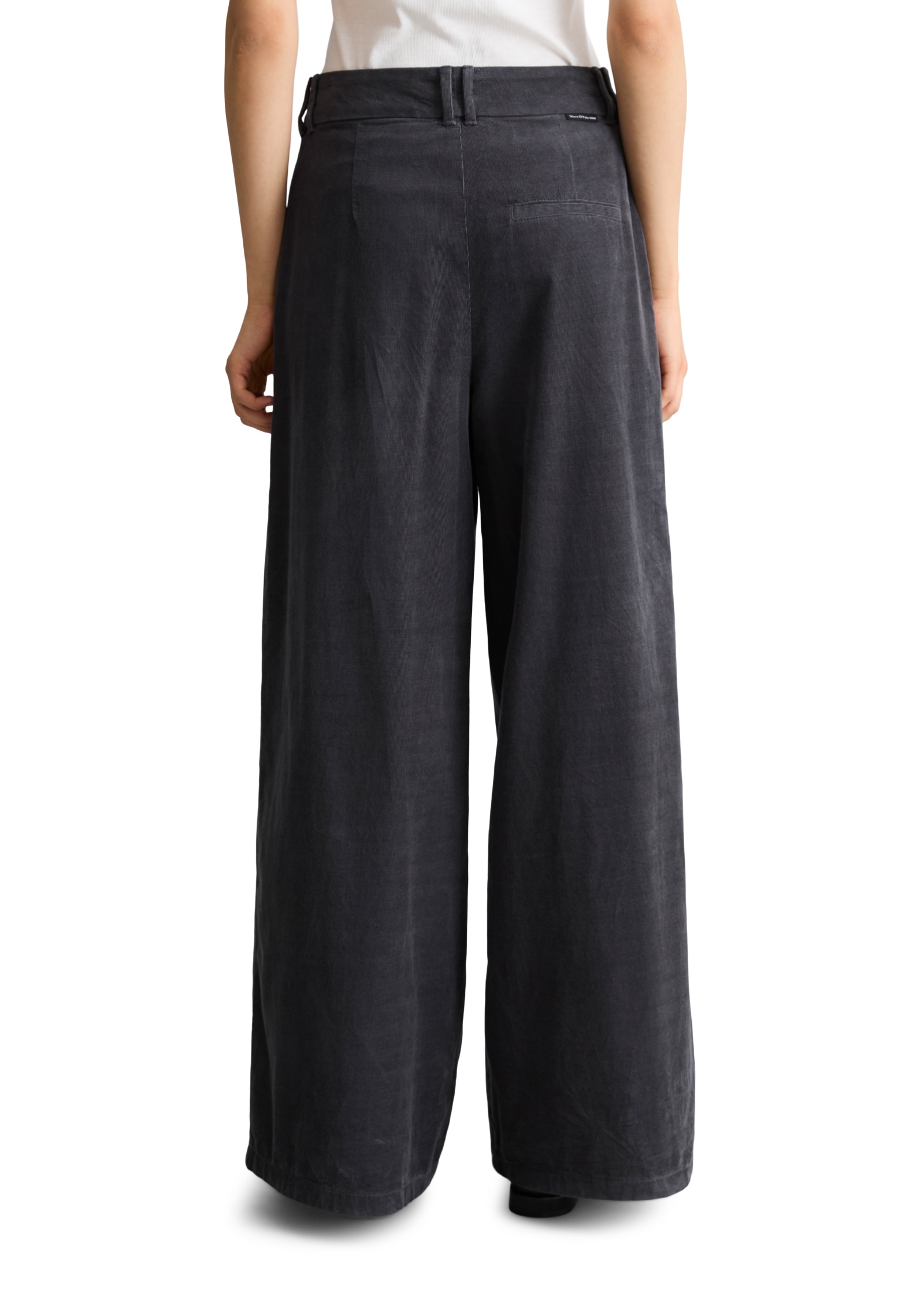 Marc OPolo DENIM Cordhose Bundfalten, wide aus Organic Cotton