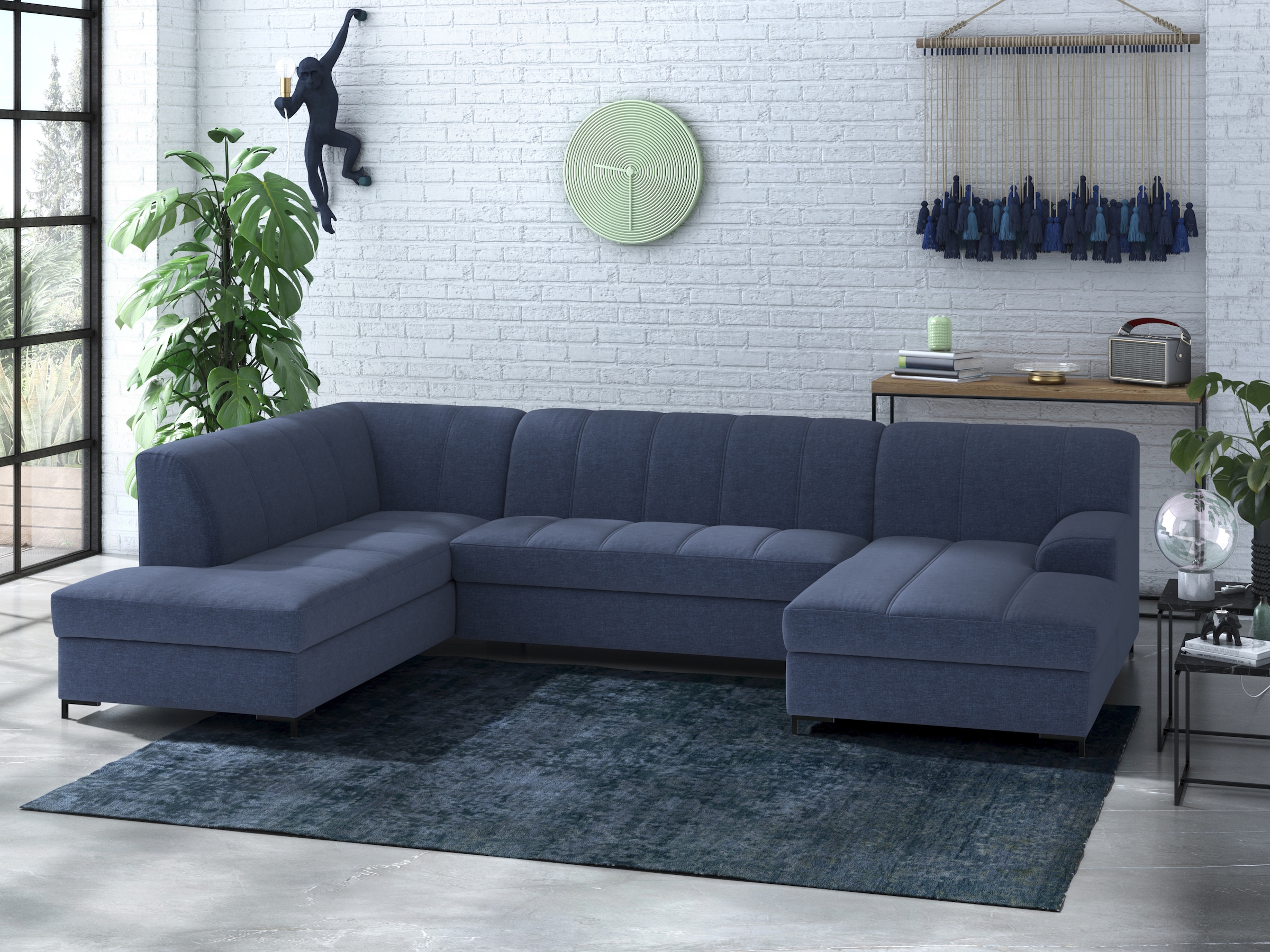 Home affaire Wohnlandschaft "Balme, moderne Formensprache, zeitloses Design günstig online kaufen