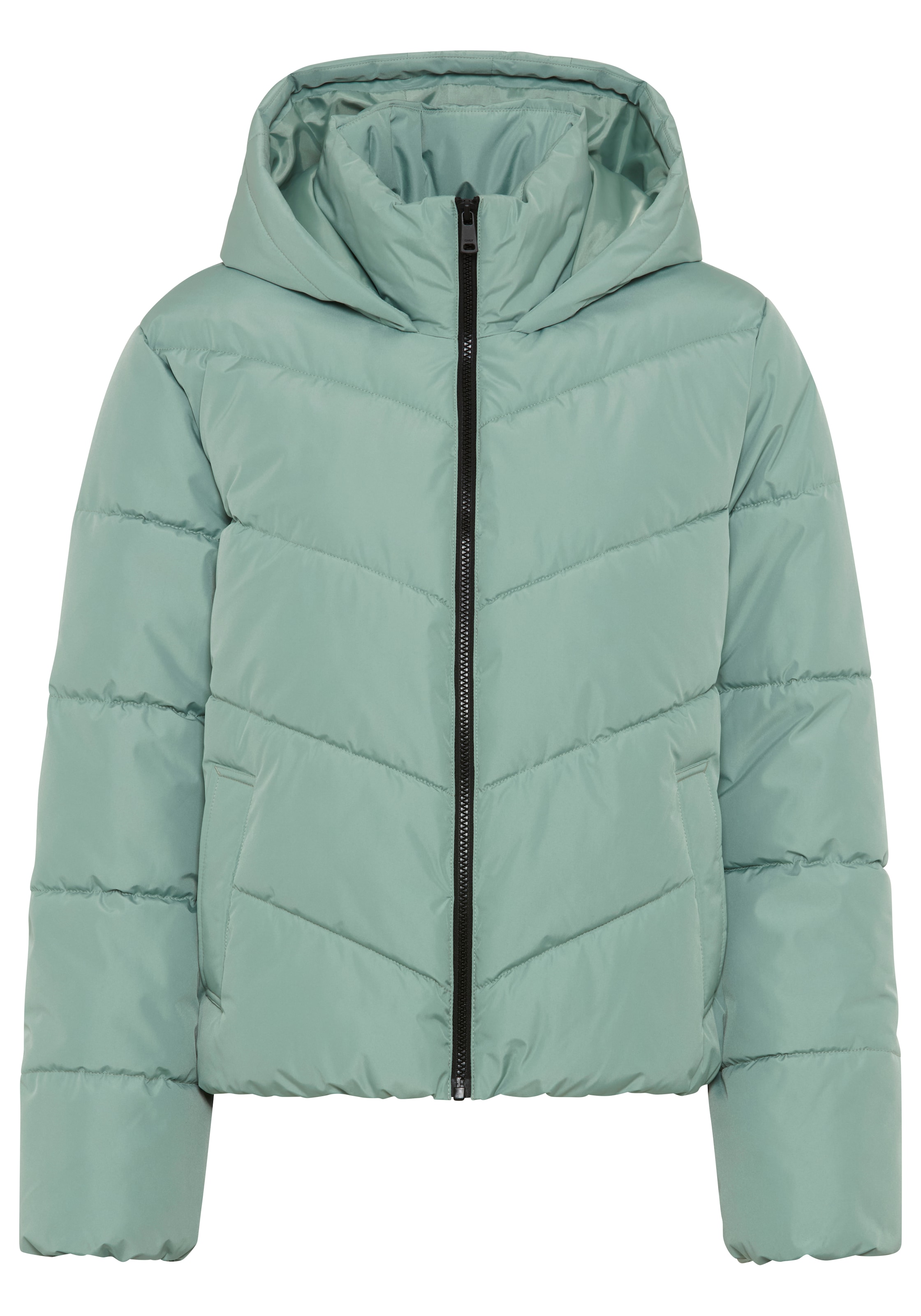 ONLY Steppjacke »ONLCLARISA PUFFER HOOD JACKET CS OTW« mit Kapuze Kunstfaser, Steppware, Kapuze, elastische Bündchen