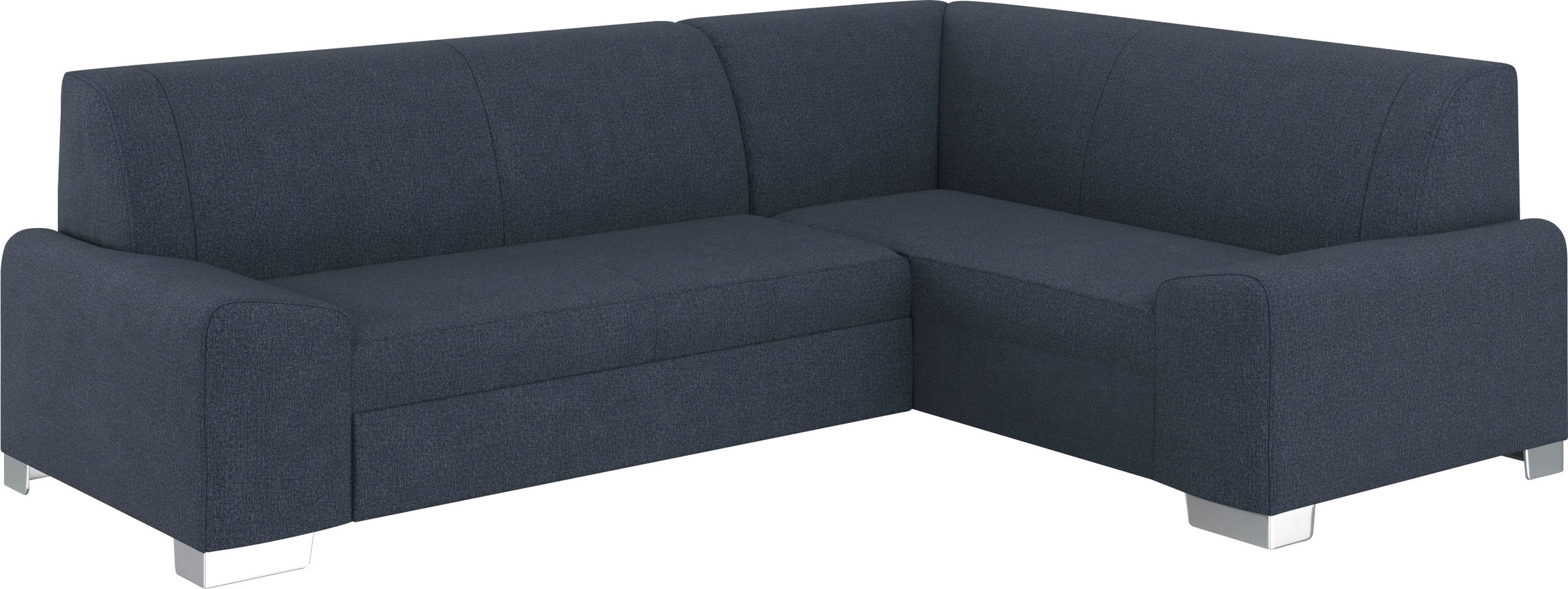 DOMO collection Ecksofa »Anzio in kubischer Formensprache, flache Armlehnen, L-Form«, Wahlweise mit Bettfunktion und Federkern für hohen Sitzkomfort