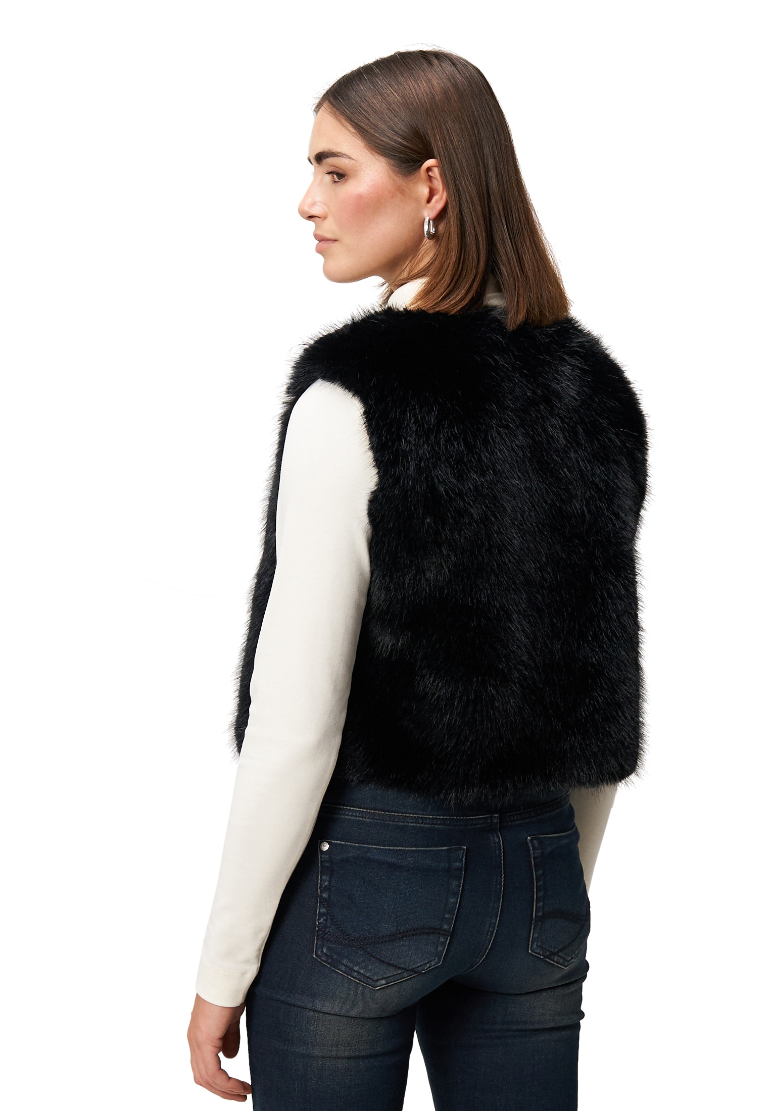 Zero Jackenblazer »Damen in Felloptik« Plain/ohne Details