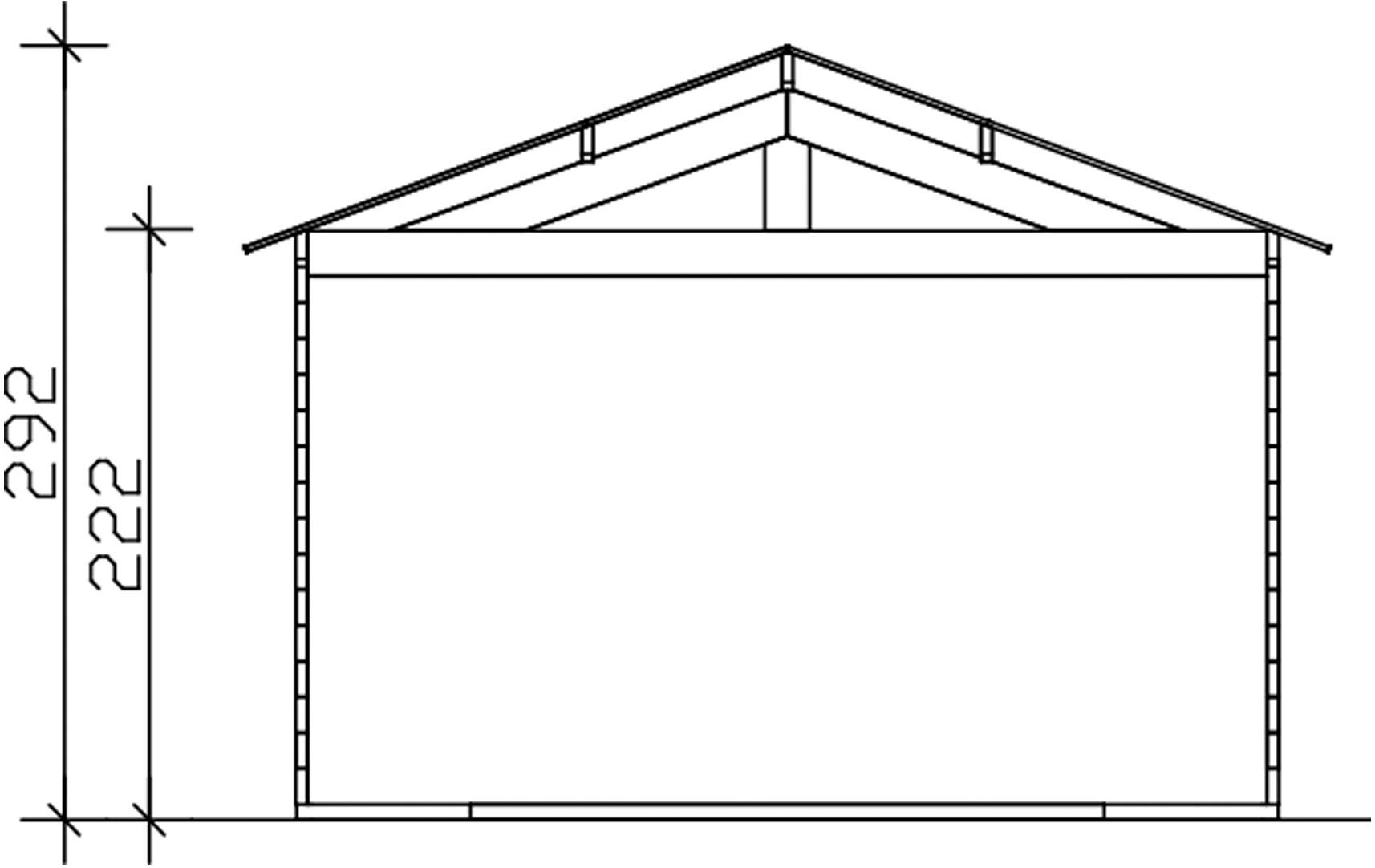 Skanholz Garage »Varberg 1«, 370 x 525 cm