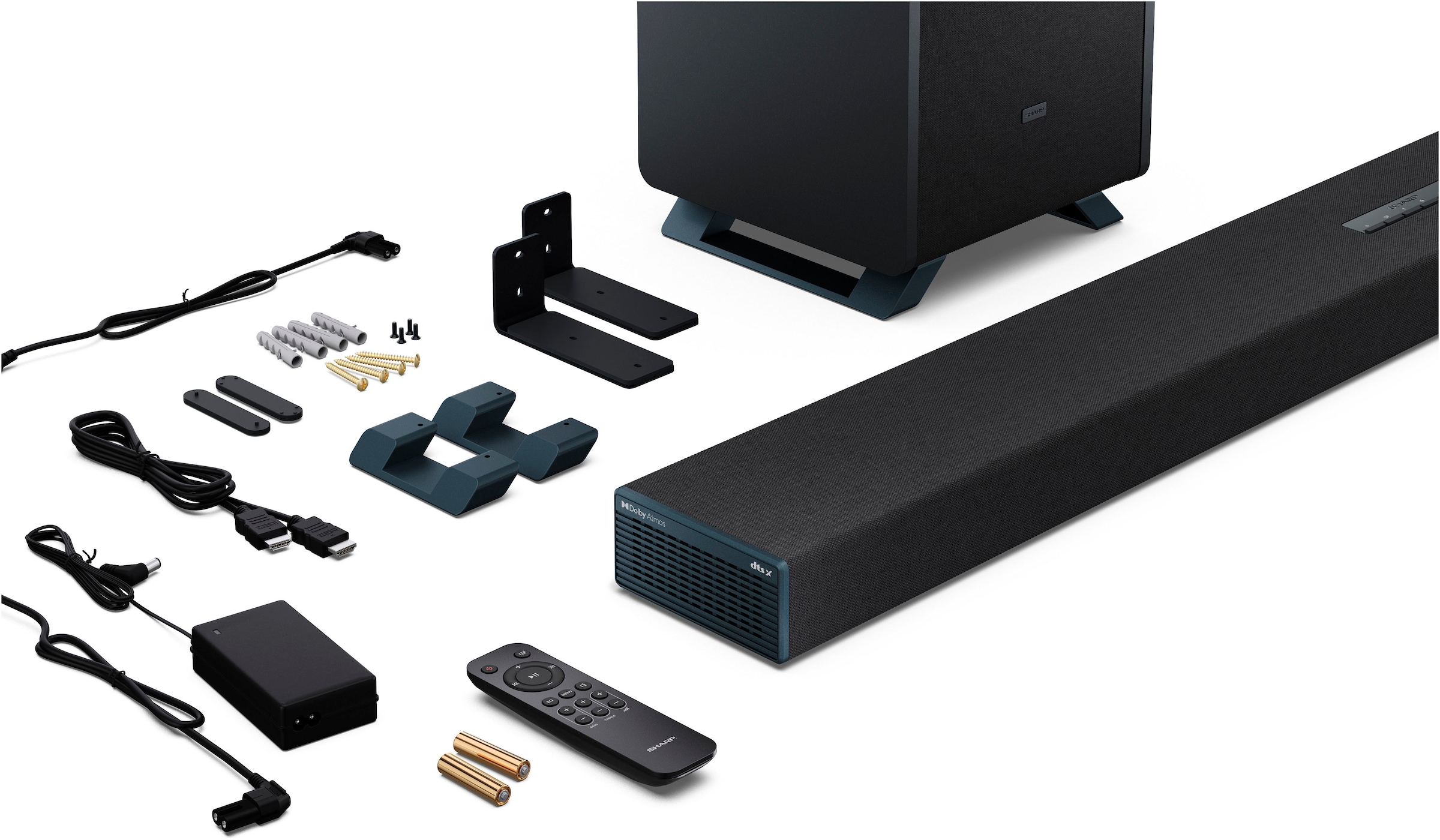 Sharp Soundbar »HT-SBW55121 5.1.2 Dolby Atmos®/DTS:X® mit Drahtlos-Subwoofer«