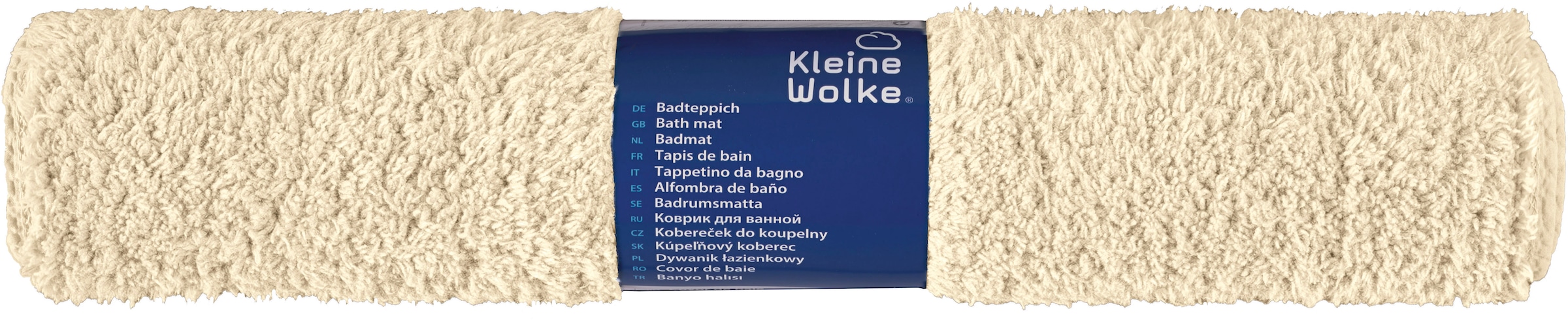 Kleine Wolke Badematte »»Scott«« Höhe 12 mm rutschhemmend beschichtet fußbodenheizungsgeeignet Badteppich, Uni Farben, weich & kuschelig