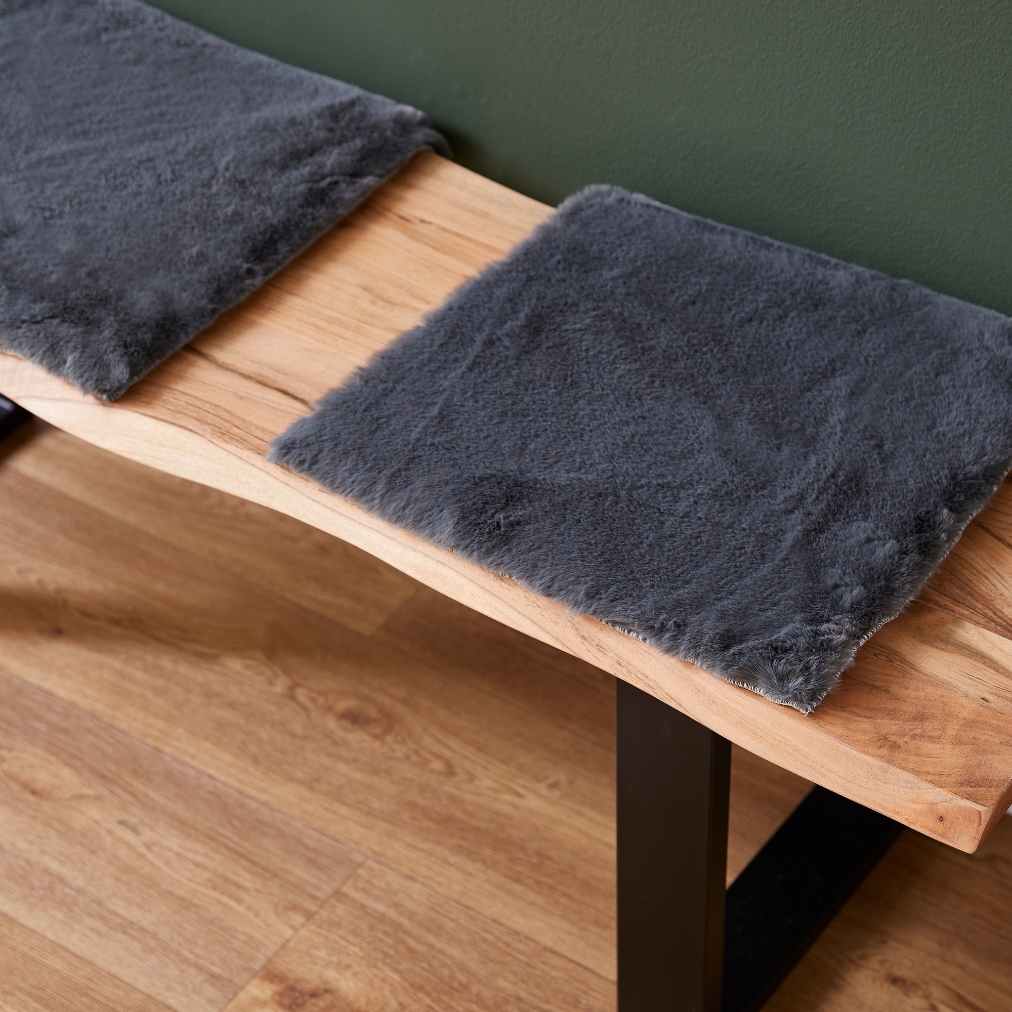 LUXOR living Stuhlkissen "Sitzauflage Novara" Kunstfell, rund oder eckig, s günstig online kaufen