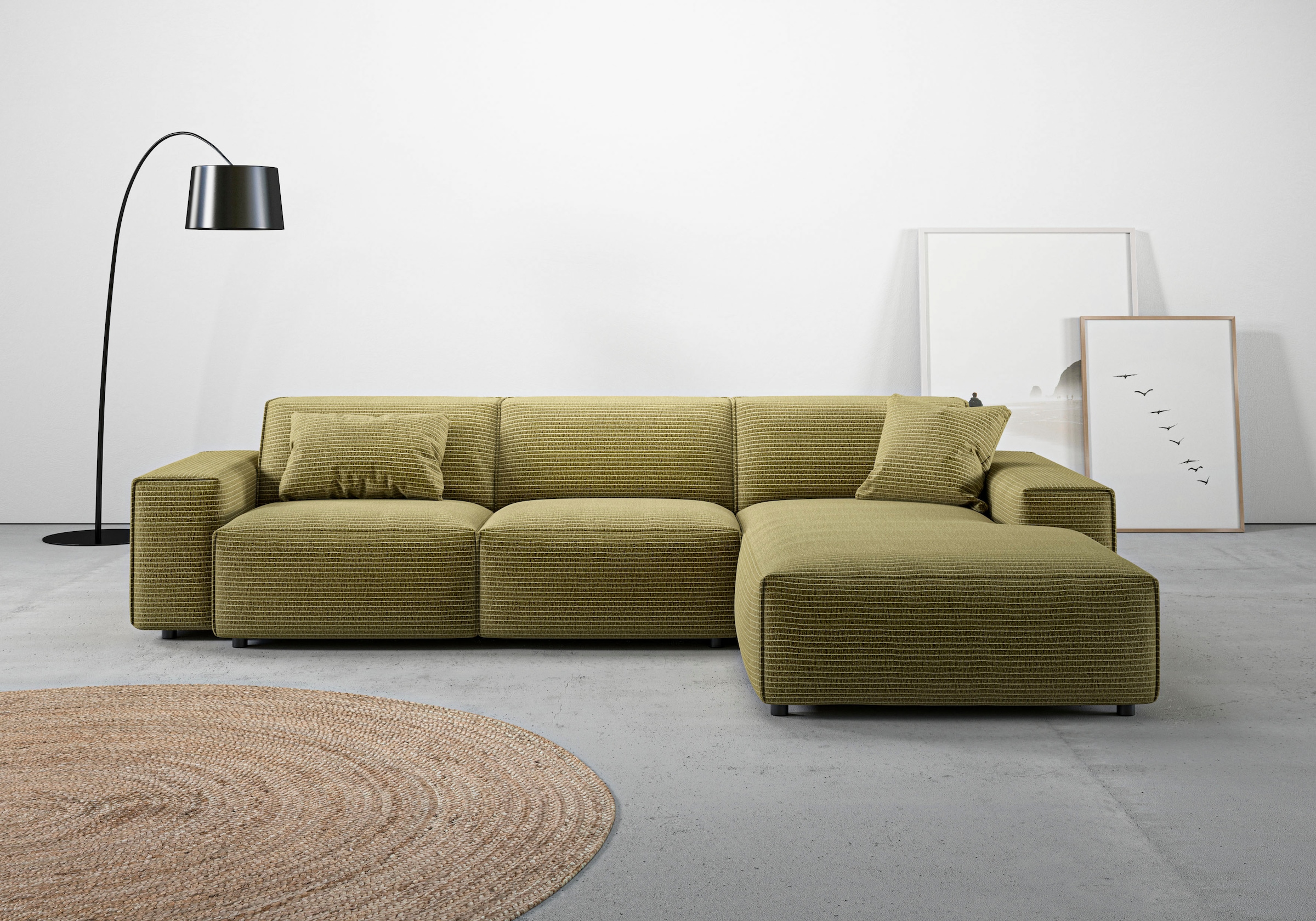 Home affaire Ecksofa "Glimminge auch in Breitcord, Feincord, Bouclé + Easy günstig online kaufen