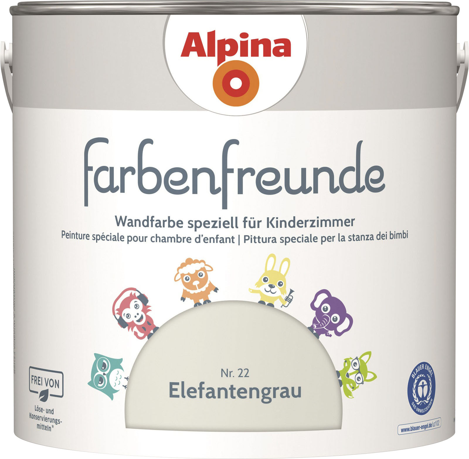 Wandfarbe »farbenfreunde«, für Kinderzimmer, matt, 2,5 Liter