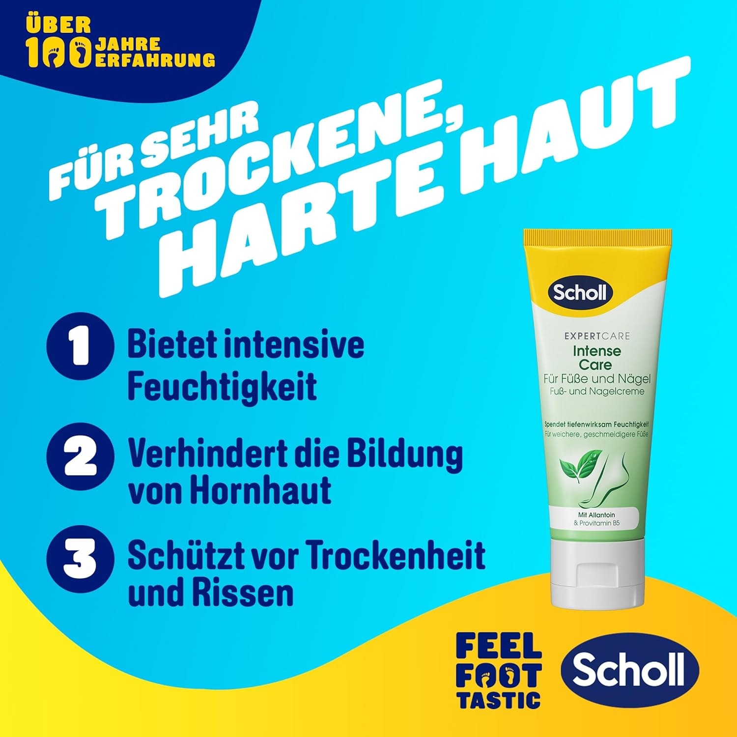 Scholl Fußcreme »ExpertCare«, reichaltige Fuß- und Nagelcreme für raue Füße