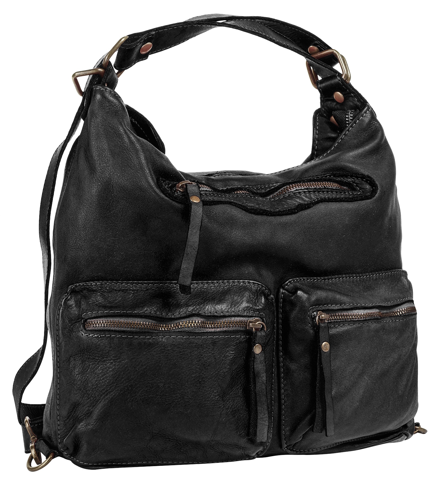 Samantha Look Shopper, echt Leder, Made in Italy