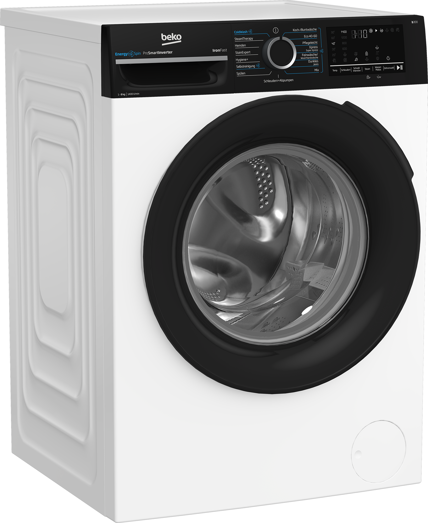 BEKO Waschmaschine »BM3WFU4841W«, 8 kg, 1400 U/min, Waschen mit EnergySpin: Bis zu 35 % Energie sparen – nicht nur in Eco