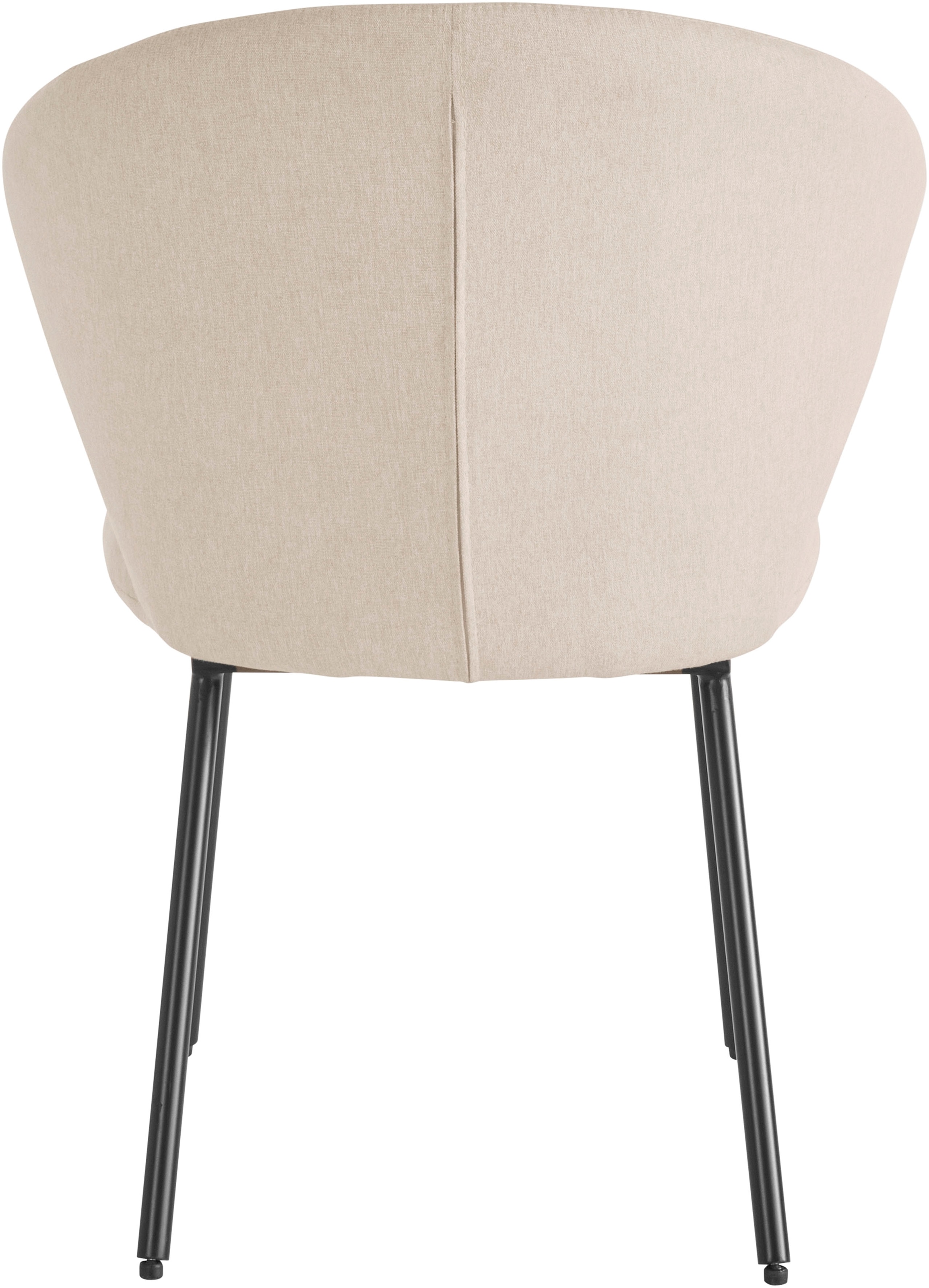 LeGer Home by Lena Gercke Esszimmerstuhl »Galilea«, (Set), 2 St., Struktur (100% Polyester), mit elegantem Strukturstoffbezug und stabilem Metallfuß