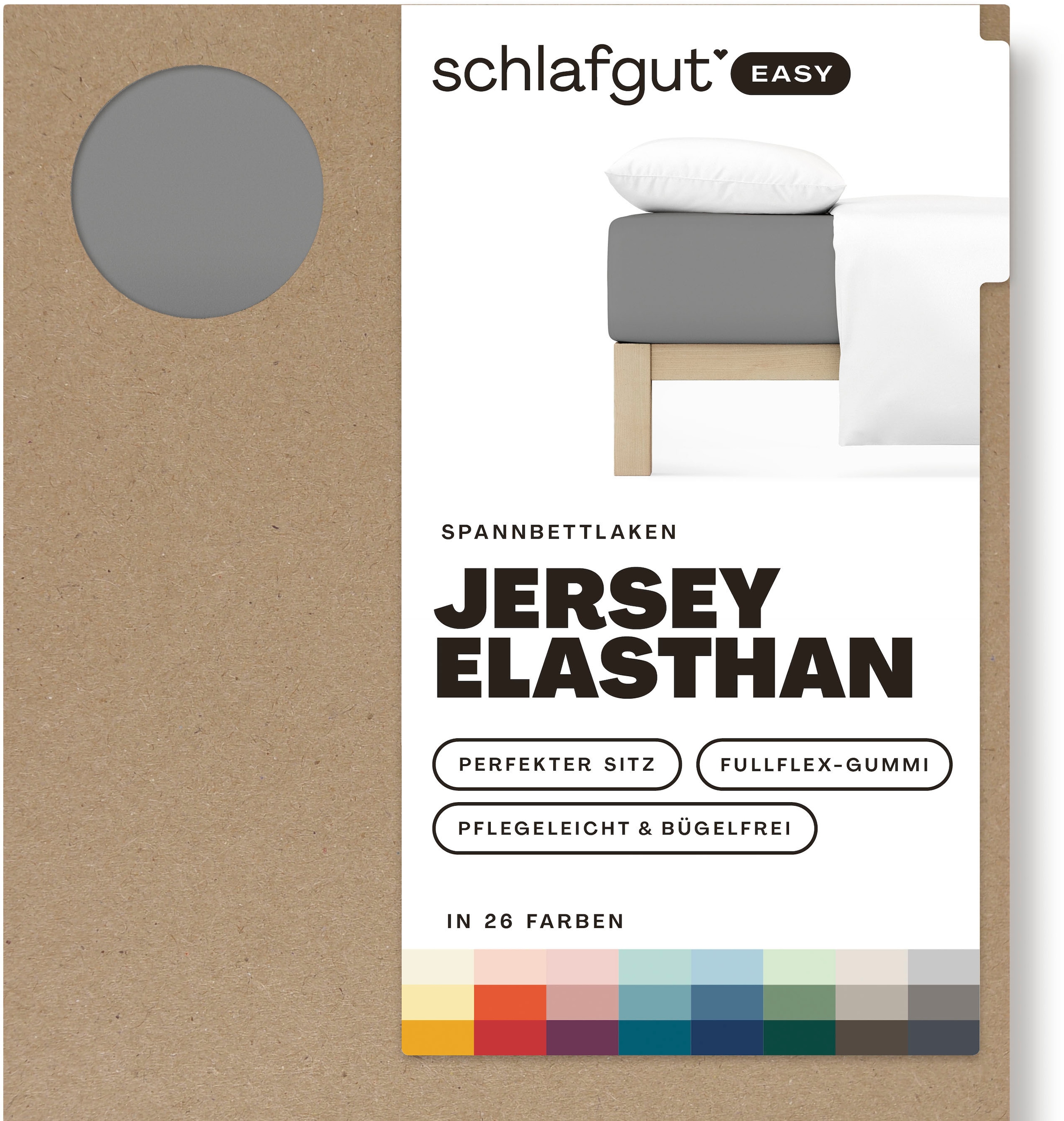 Spannbettlaken »EASY Jersey Elasthan«, MADE IN GREEN by OEKO-TEX®