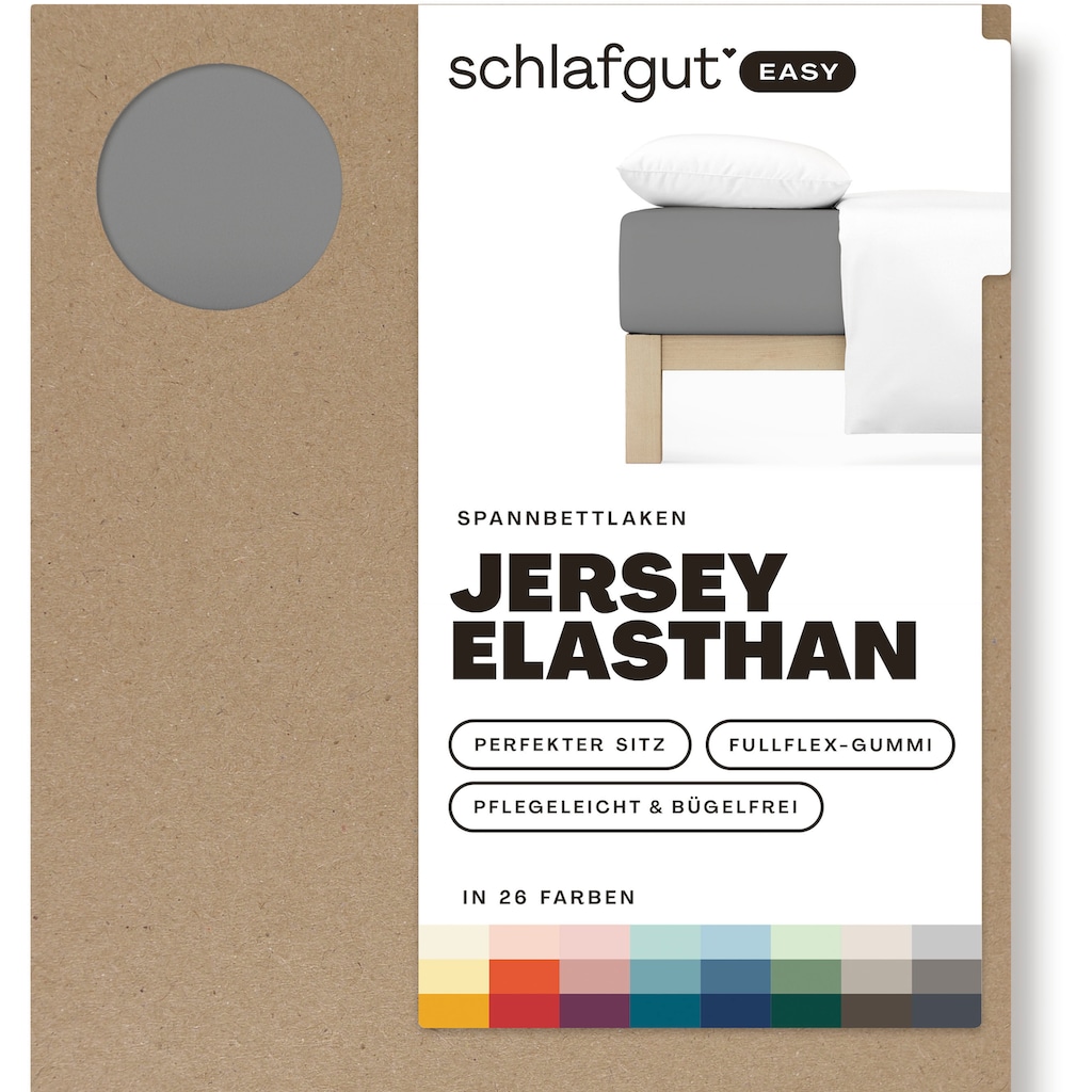 Schlafgut Spannbettlaken »EASY Jersey Elasthan«