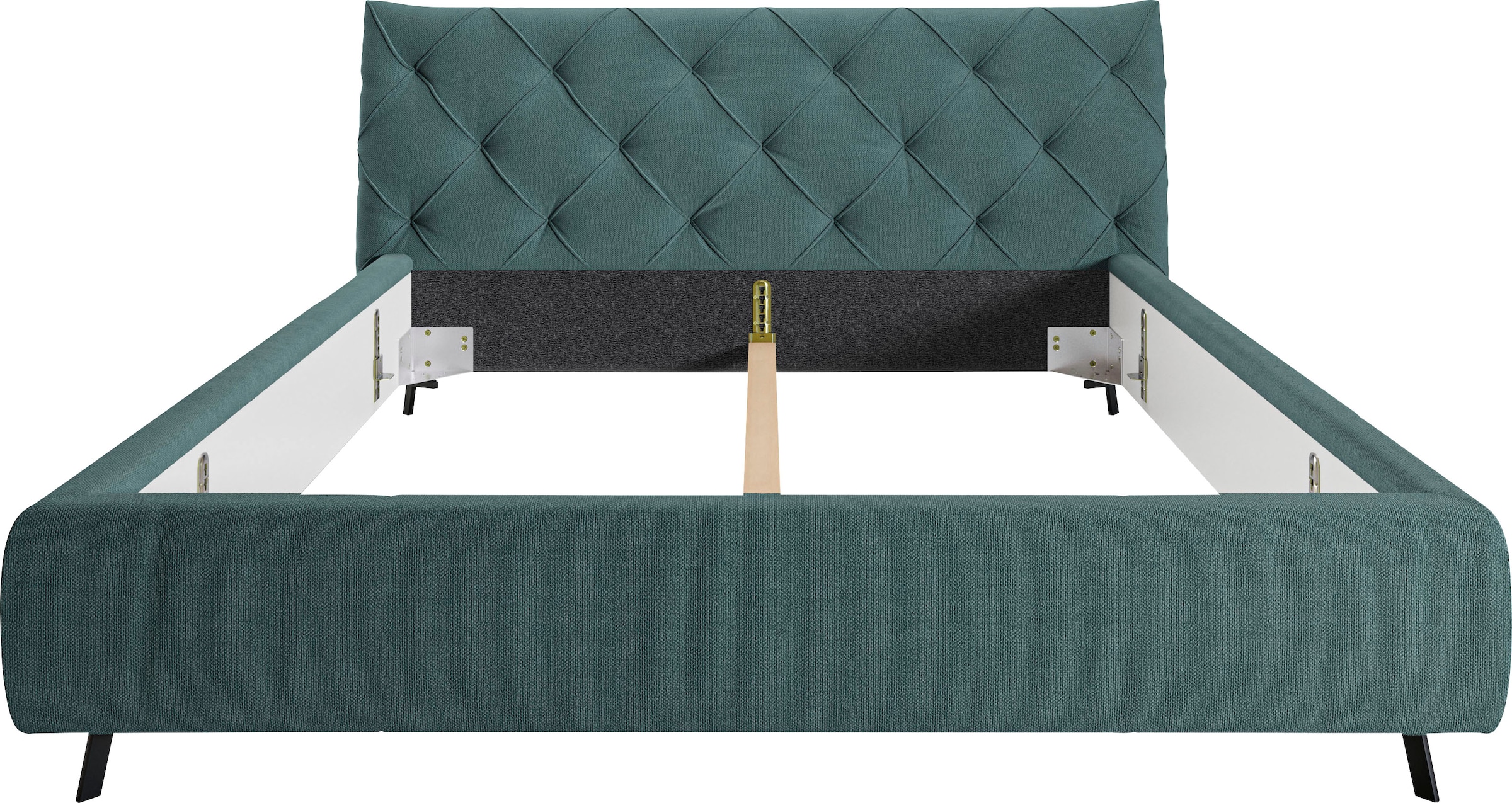 Leonique Polsterbett »Elloree, in 4 Breiten bis 200cm, auch in Leder« Kopfteilhöhe 105 cm, belastbar bis 280 kg, auch in Überlänge 220cm