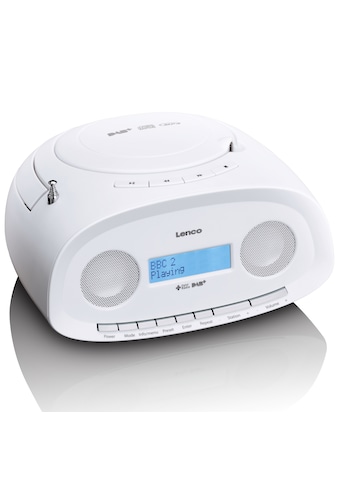 Radio »Lenco SCD-69WH DAB Radio Boombox CD Player, Weiß«