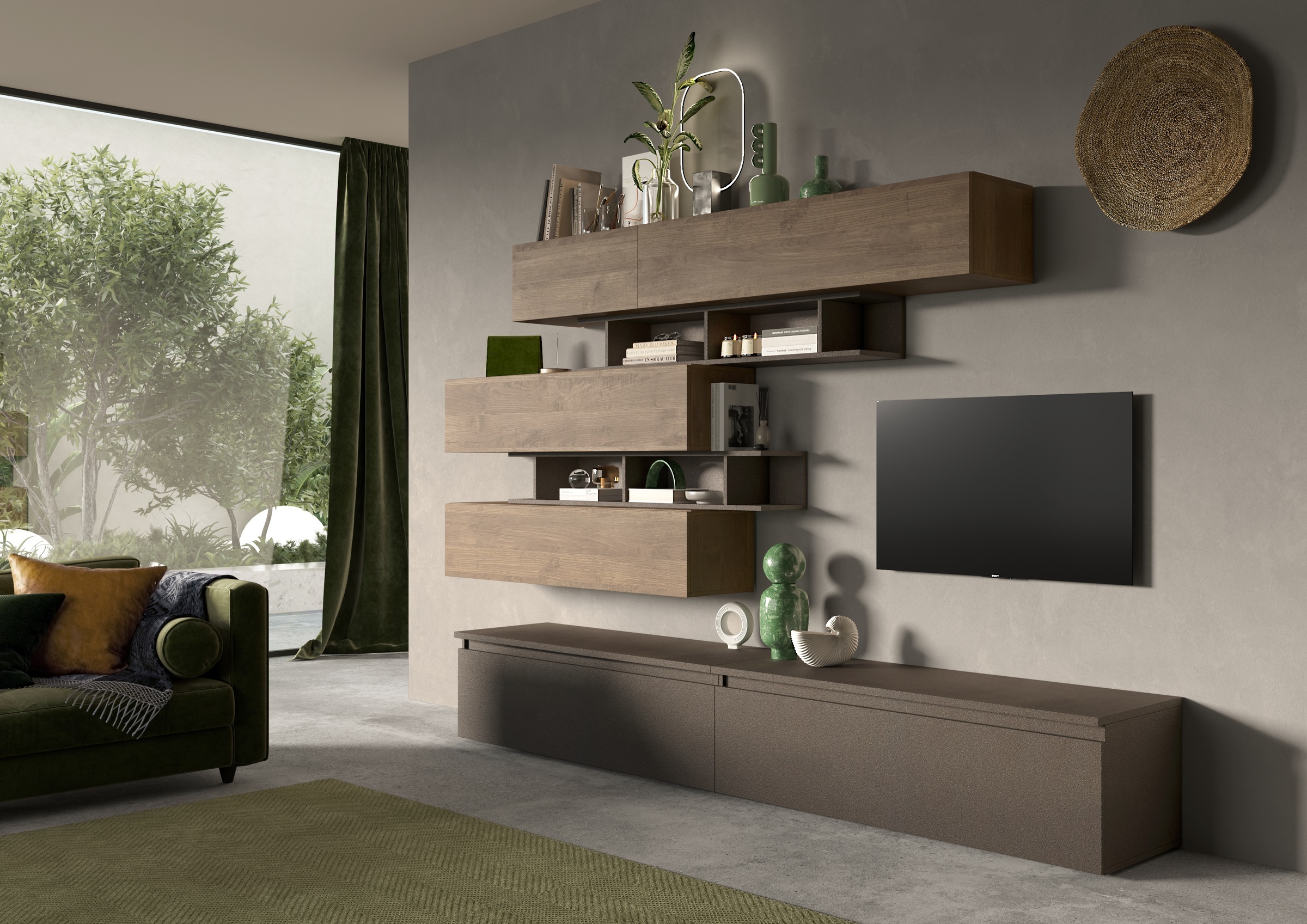 INOSIGN Wohnwand "Infinity, 8tlg. Breite 276 cm, Höhe variabel, Schrankwand günstig online kaufen