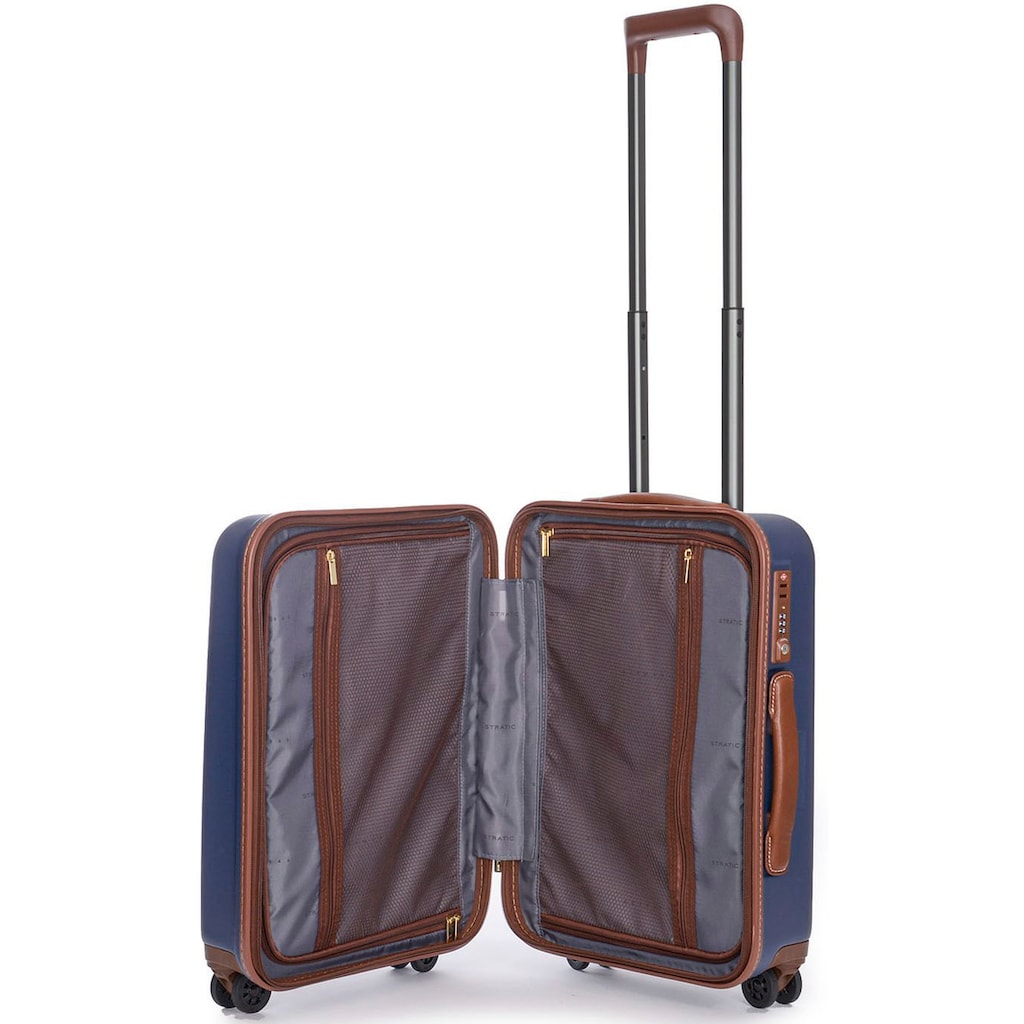 Stratic Hartschalen-Trolley »Merian S, navy«, 4 Rollen