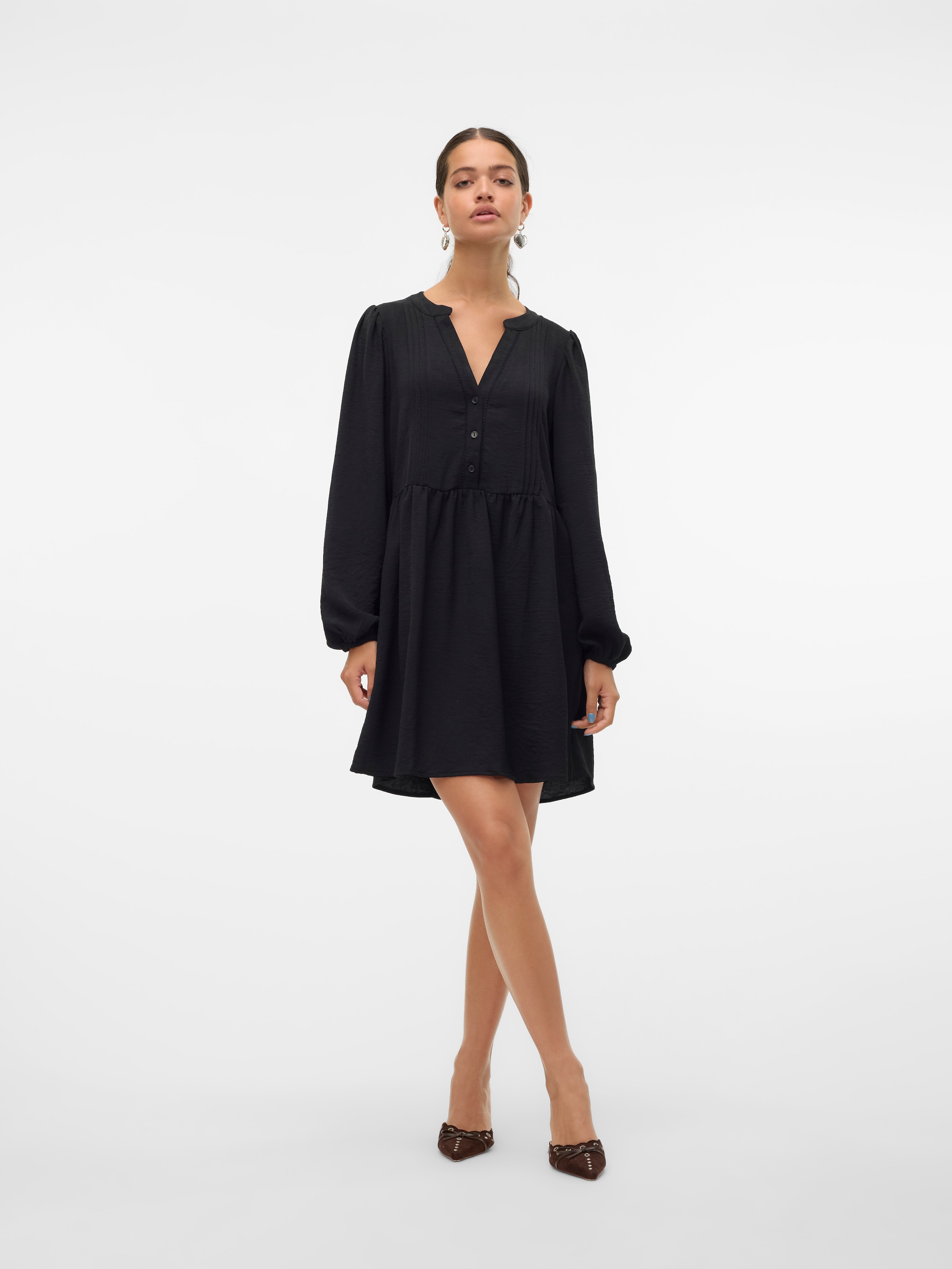 Vero Moda Tunikakleid »VMEMMA LS LACE DRESS WVN GA NOOS«, Sommerkleid
