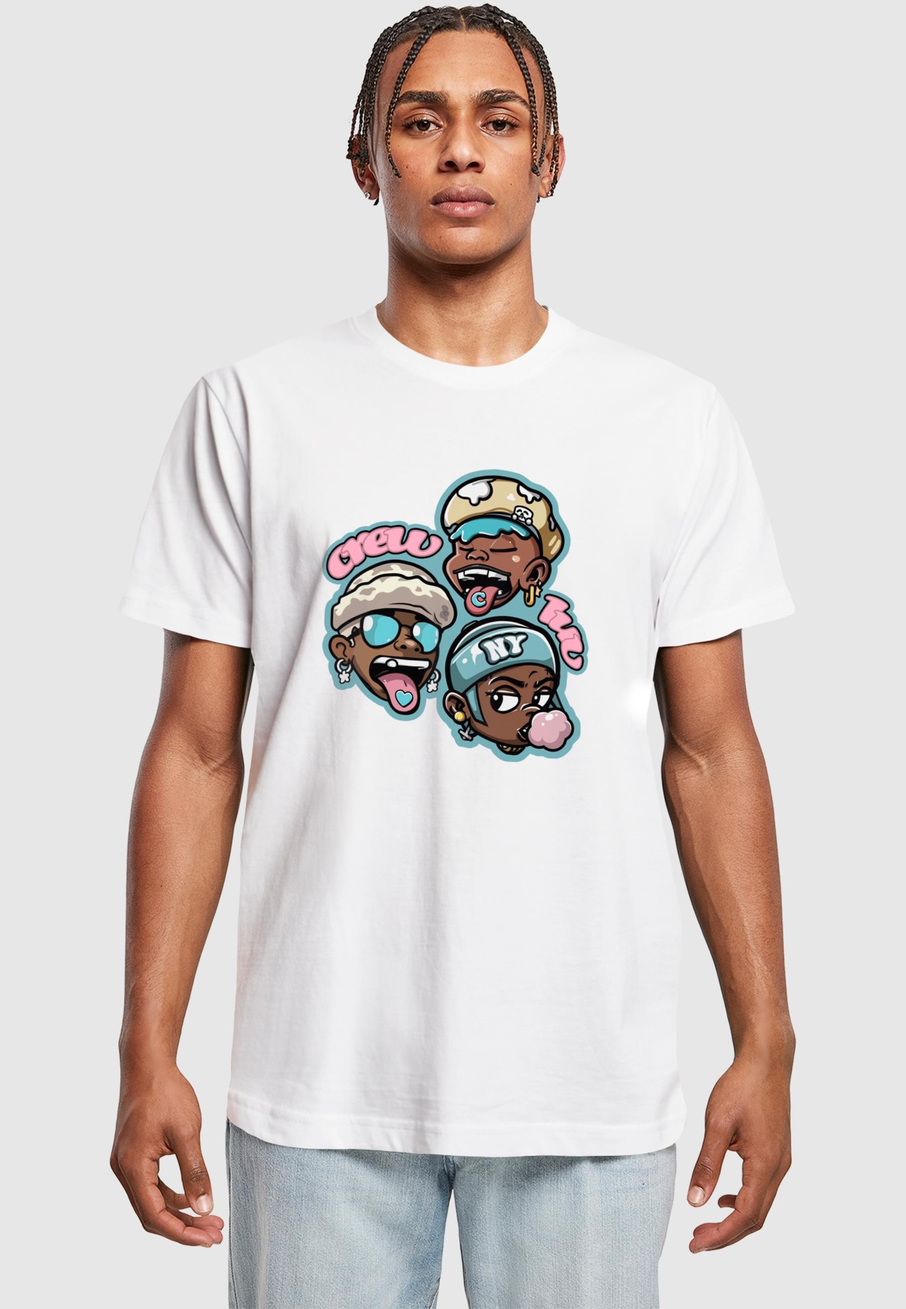 MisterTee T-Shirt »MisterTee Crew Luv Tee«, (1 tlg.)