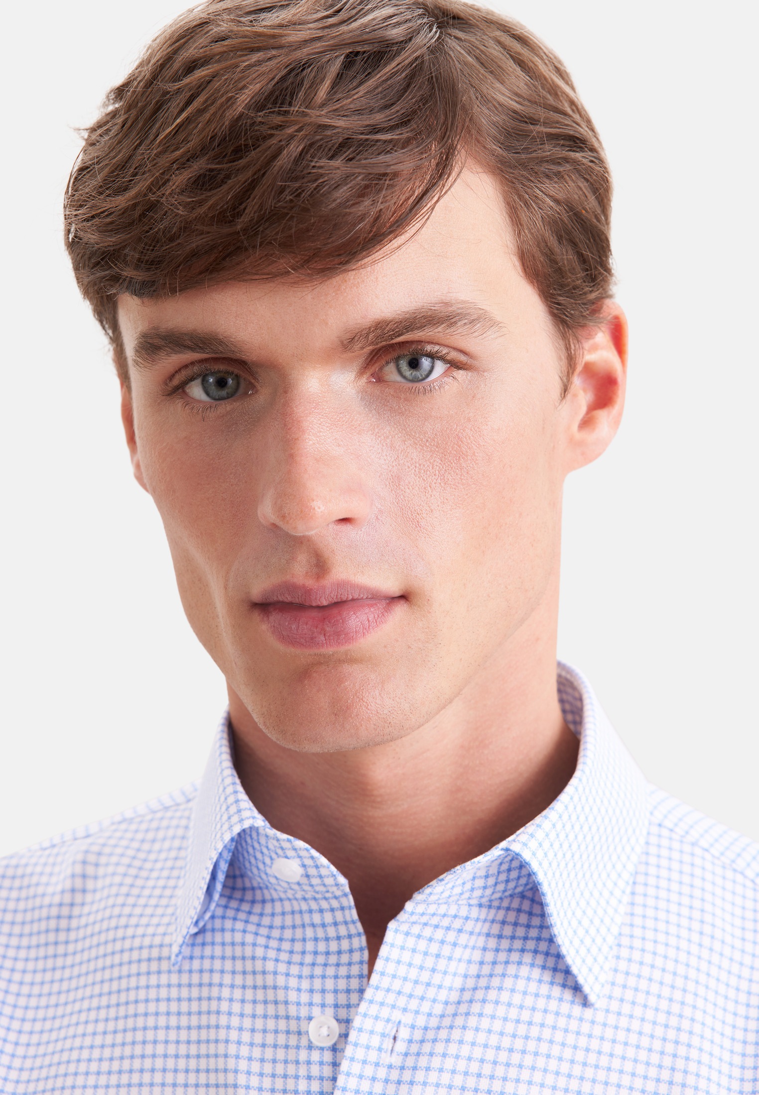 seidensticker Businesshemd »Schwarze Rose« Shaped 1/2 Covered-Button-Down-Kragen Karo