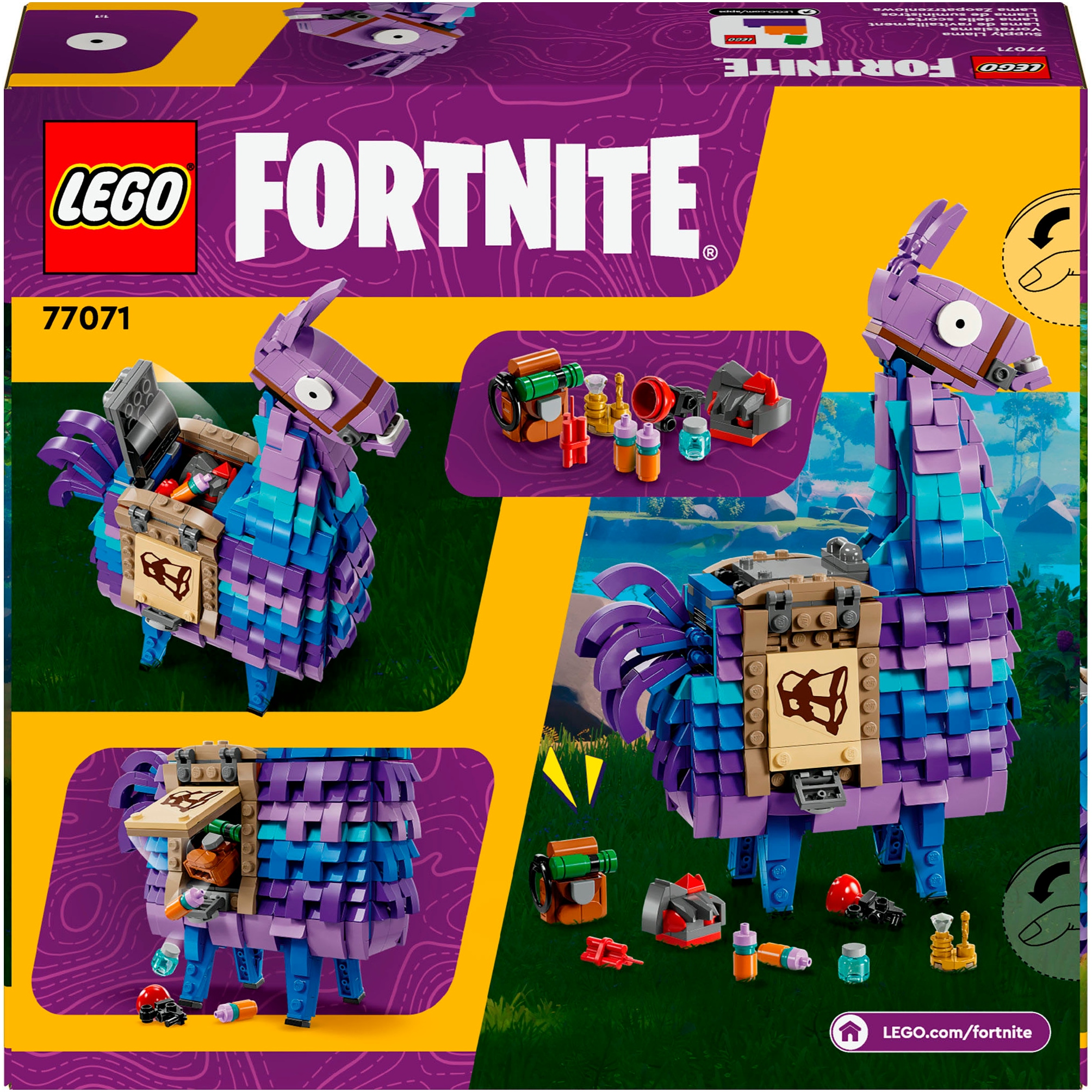 LEGO® Konstruktionsspielsteine »Vorratslama (77071), LEGO Fortnite«, (691 St.), Made in Europe