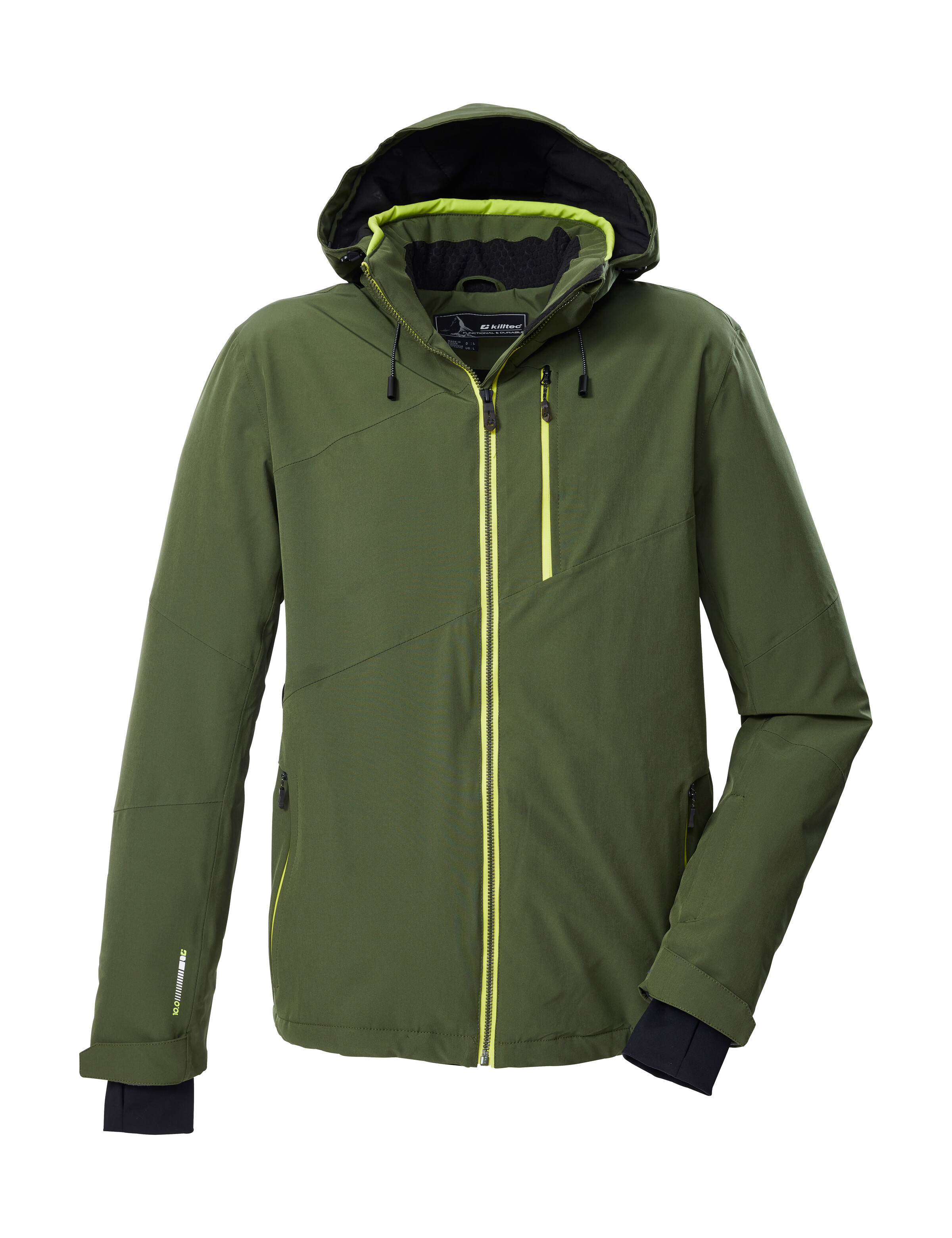 KILLTEC Herren Skijacke "KSW 24 MN SKI JCKT"waldmeister, Gr. L, Obermaterial: 100% Polyester;Futter: 100% Polyester;Füllung: 100% Polyester, Jacken,