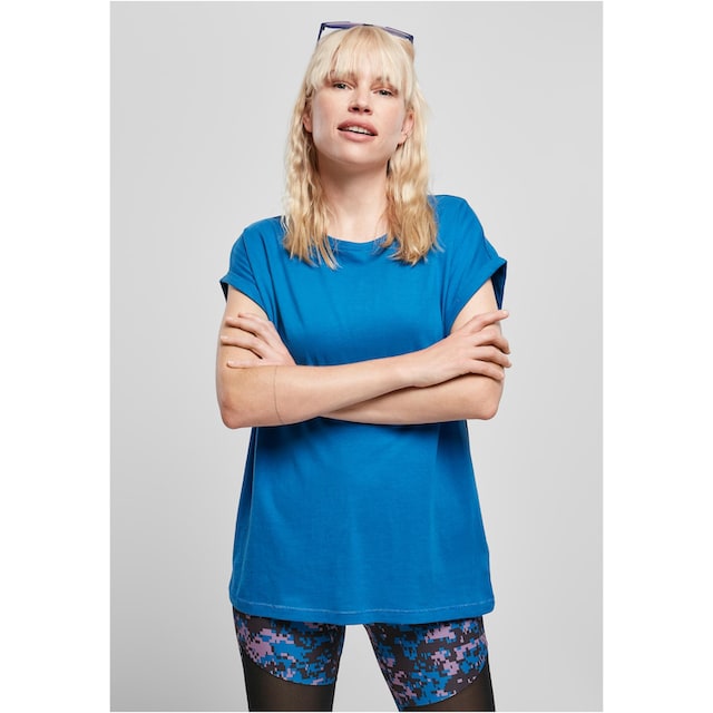 URBAN CLASSICS Kurzarmshirt »Damen Ladies Extended Shoulder Tee«, (1 tlg.)  online bestellen | BAUR