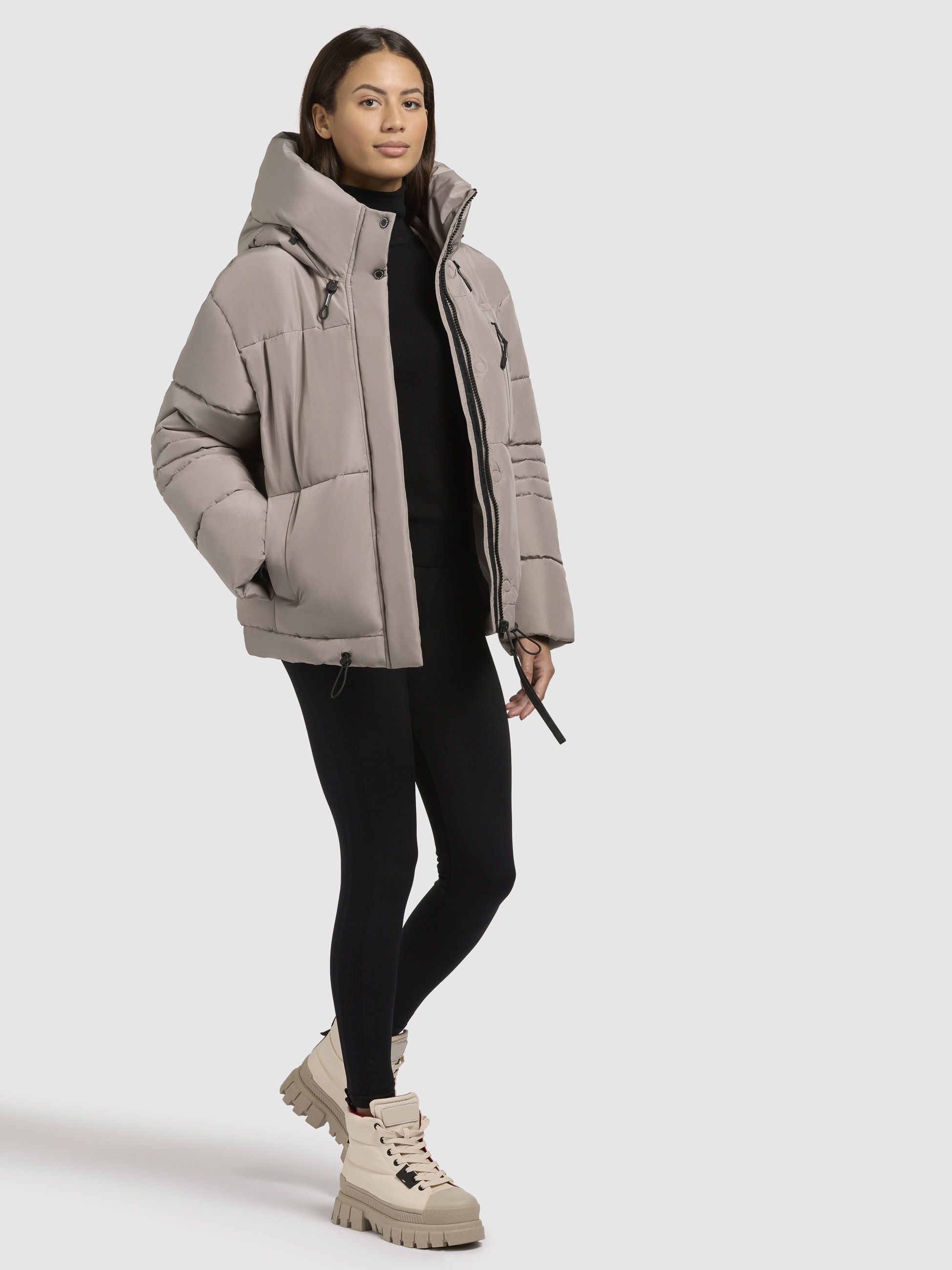 khujo Steppjacke »PEEKE«, mit Kapuze