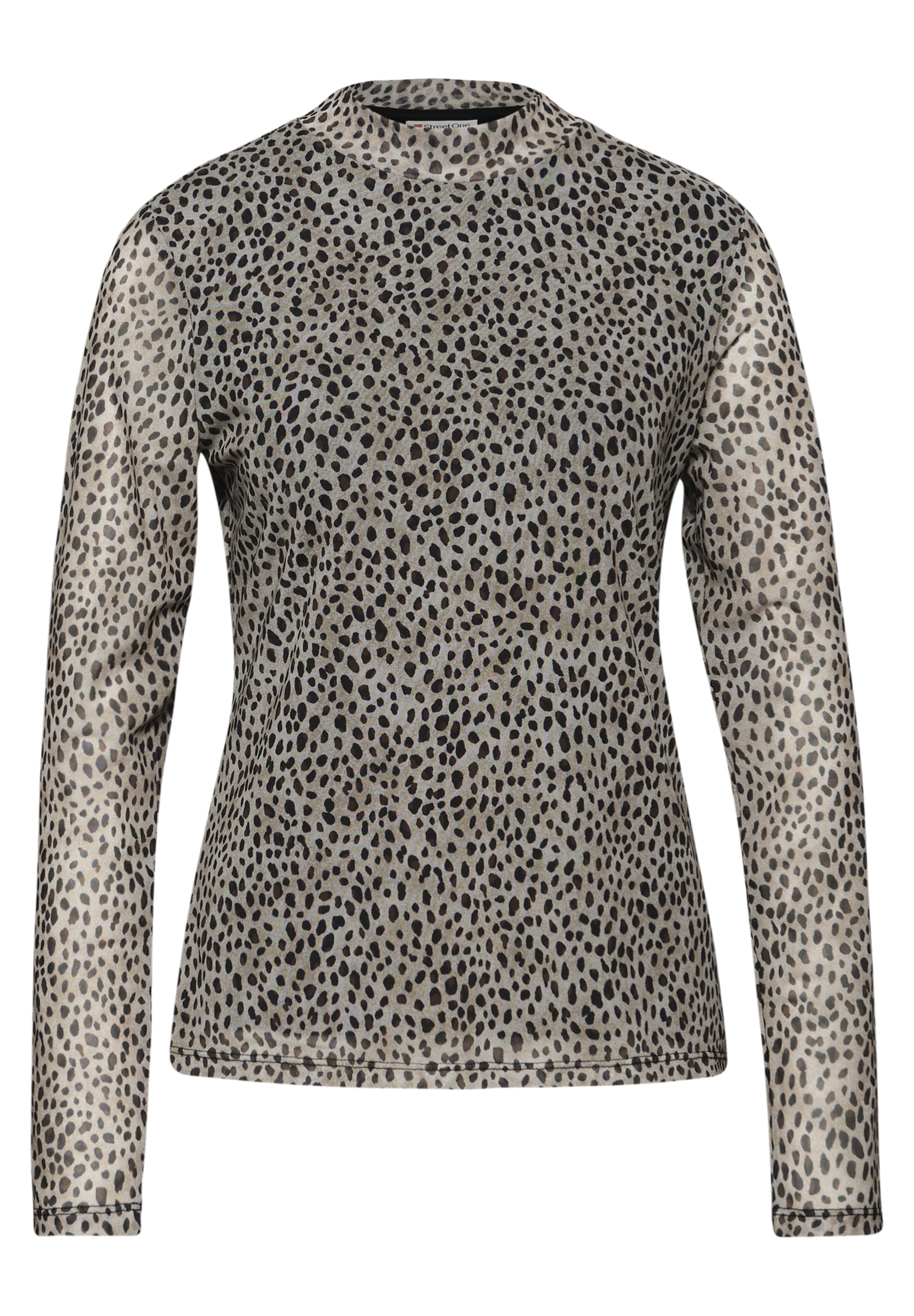 STREET ONE Langarmshirt mit Leomuster
