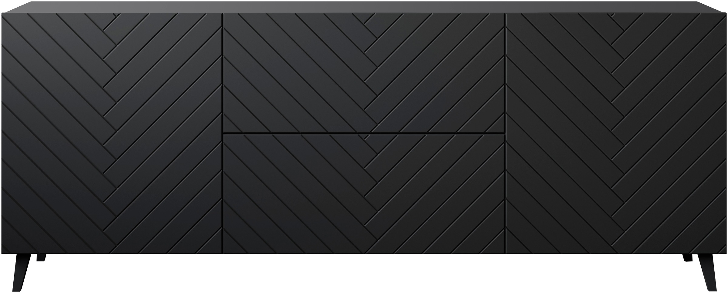 Home affaire Lowboard "Phuket, Front MDF" 2 Schubladen, 4 Türen, 6 geschlos günstig online kaufen