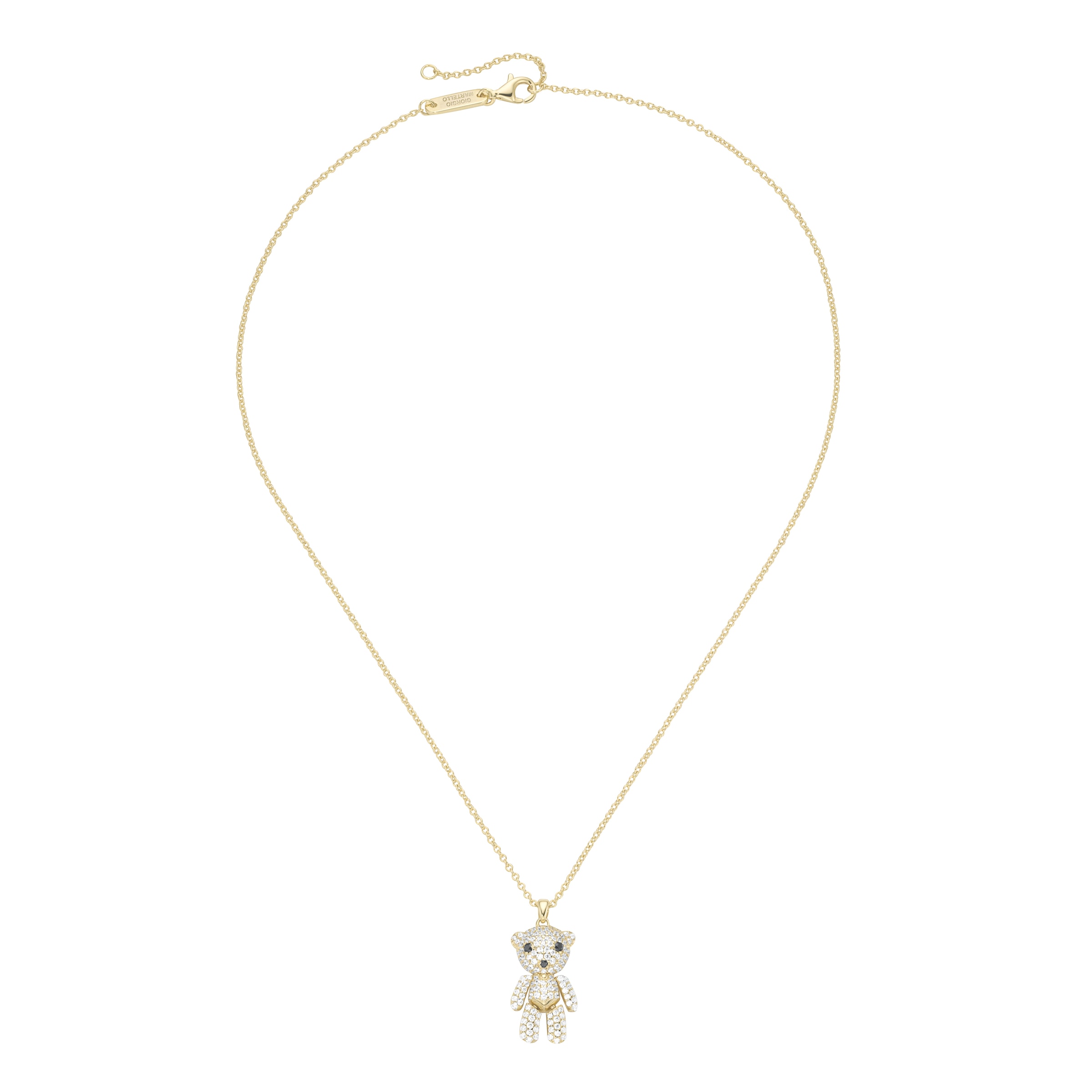 GIORGIO MARTELLO MILANO Kette mit Anhänger »Anhänger Bär mit Zirkonia, Silber 925«
