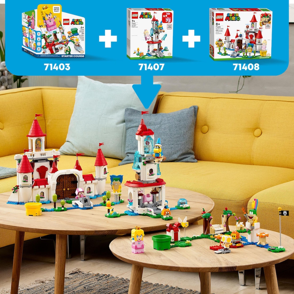 LEGO® Konstruktionsspielsteine »Abenteuer mit Peach – Starterset (71403), LEGO® Super Mario«, (354 St.)