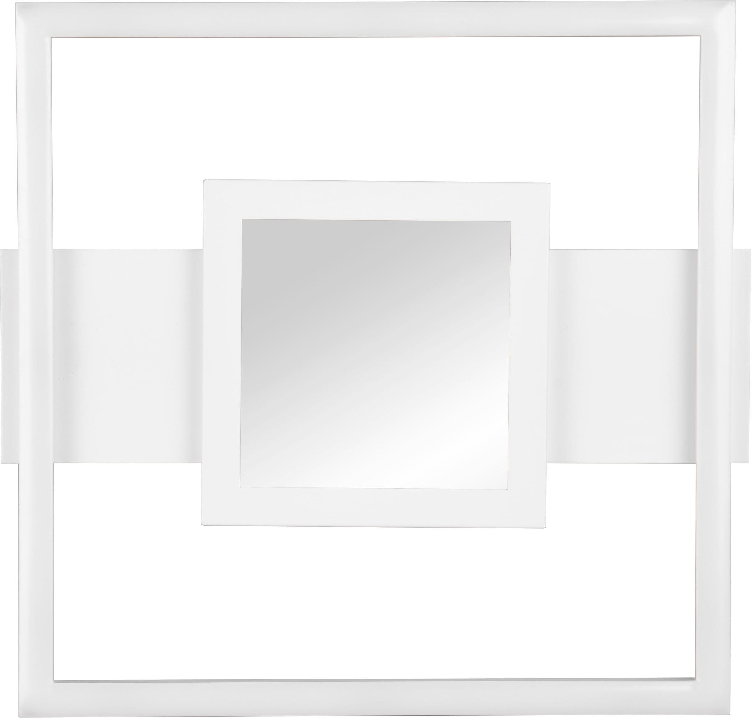 REALITY Leuchten LED Deckenleuchte »WHEELER, LED Deckenlampe 16W 2000 Lumen 4000K kaltweißes Licht«, 1 flammig, Leuchtmittel LED-Board | LED fest integriert, Lichteffekte mit Spiegelfolie, 35 x 33 cm, Wand- oder Deckenleuchte