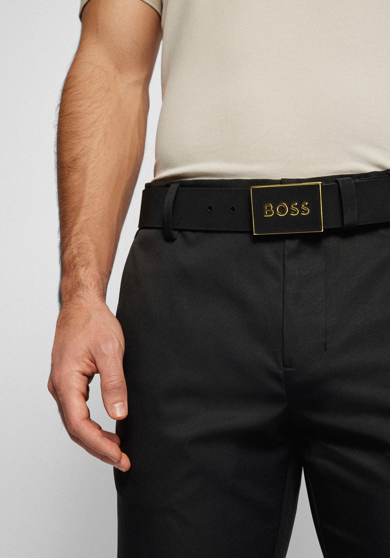 BOSS Ledergürtel "Boss Icon-S1 Sz40", mit BOSS-Logo-Prägung auf der Koppels günstig online kaufen