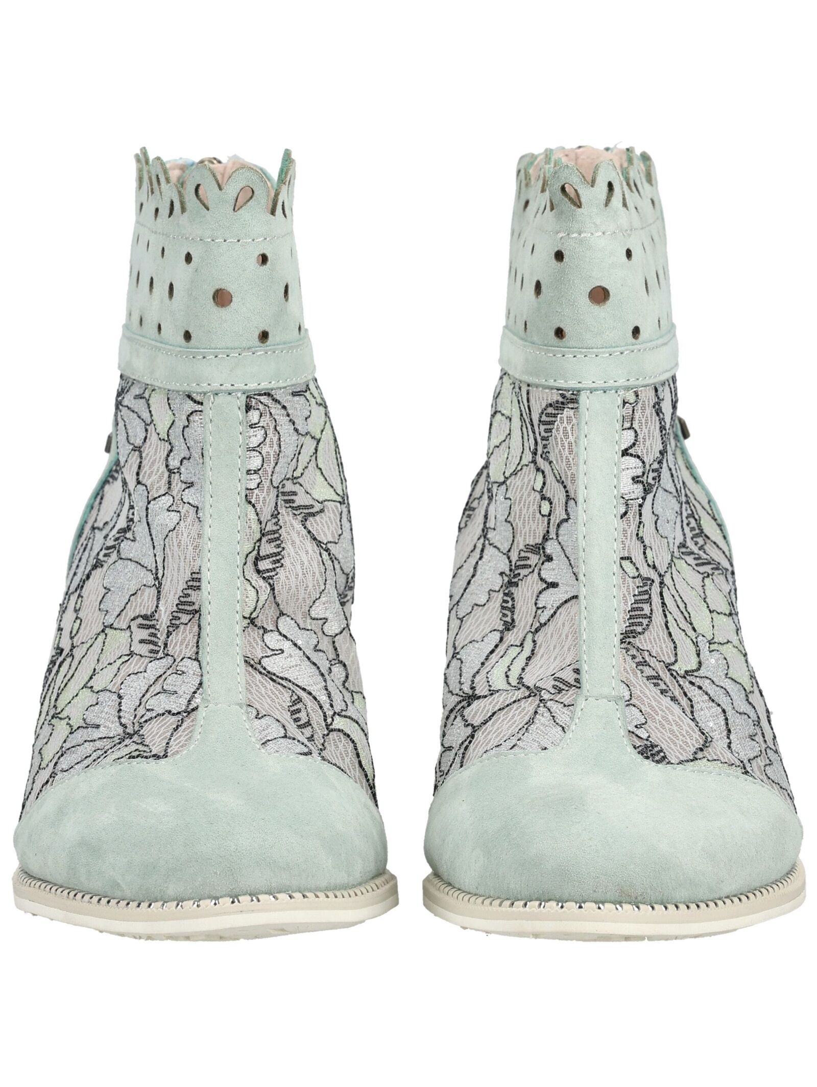 Stiefelette LAURA VITA "LAURA VITA Stiefelette Leder/Textil", Damen, Gr. 38, blau, Leder, Textil, Schuhe Stiefelette 2