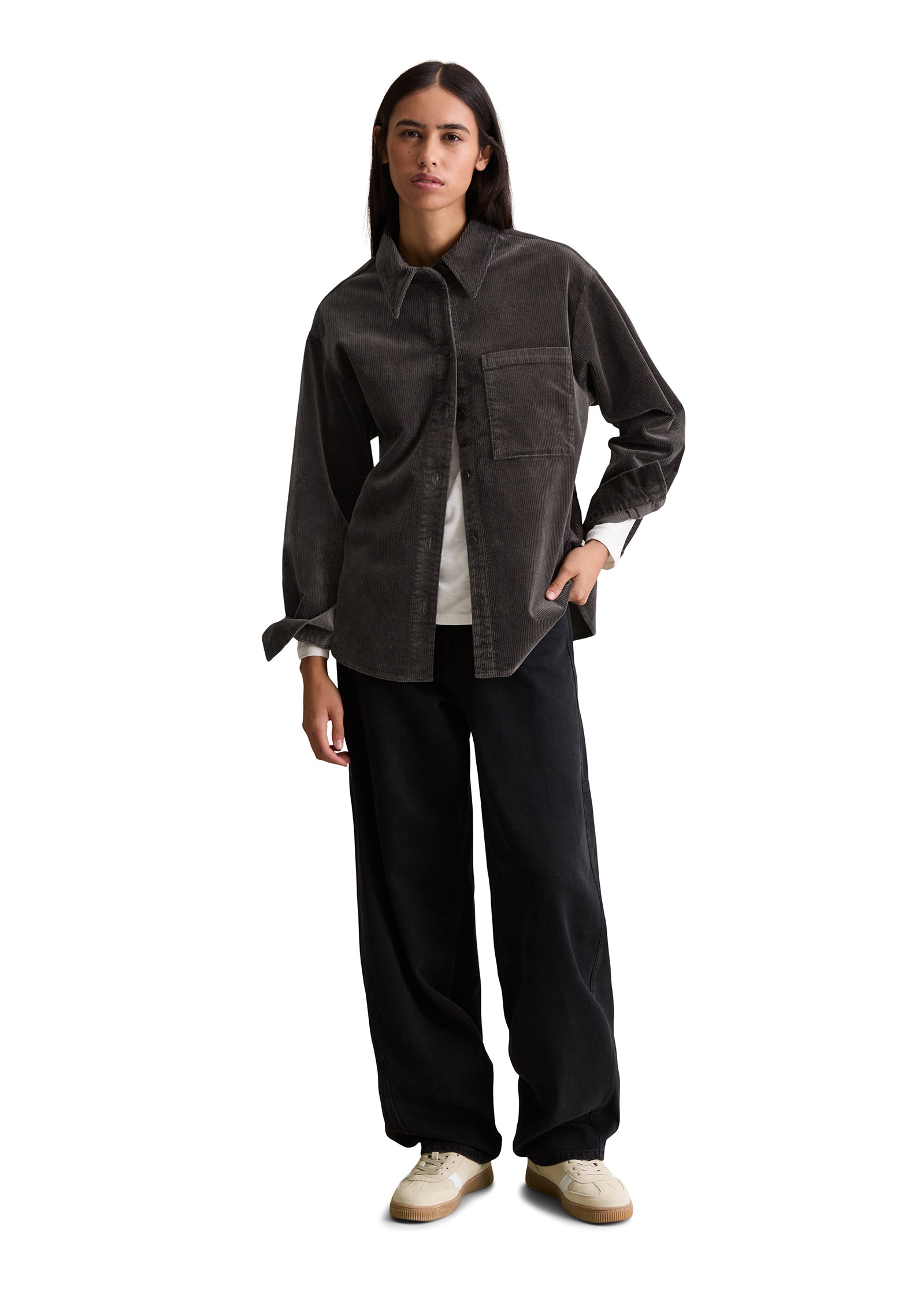 Marc O'Polo DENIM Langarmbluse »aus mittelschwerem Cord-Stretch«