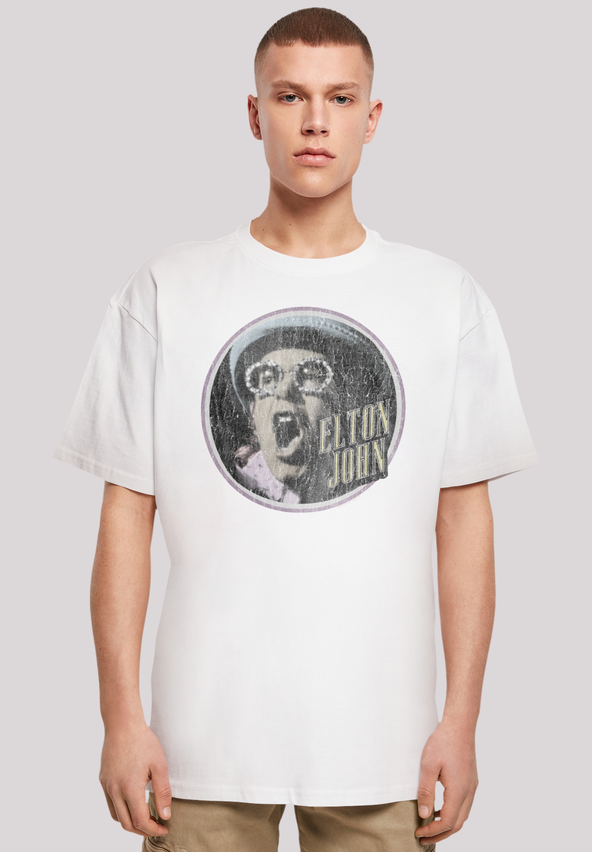 F4NT4STIC Marškinėliai »Elton John Vintage Circl...