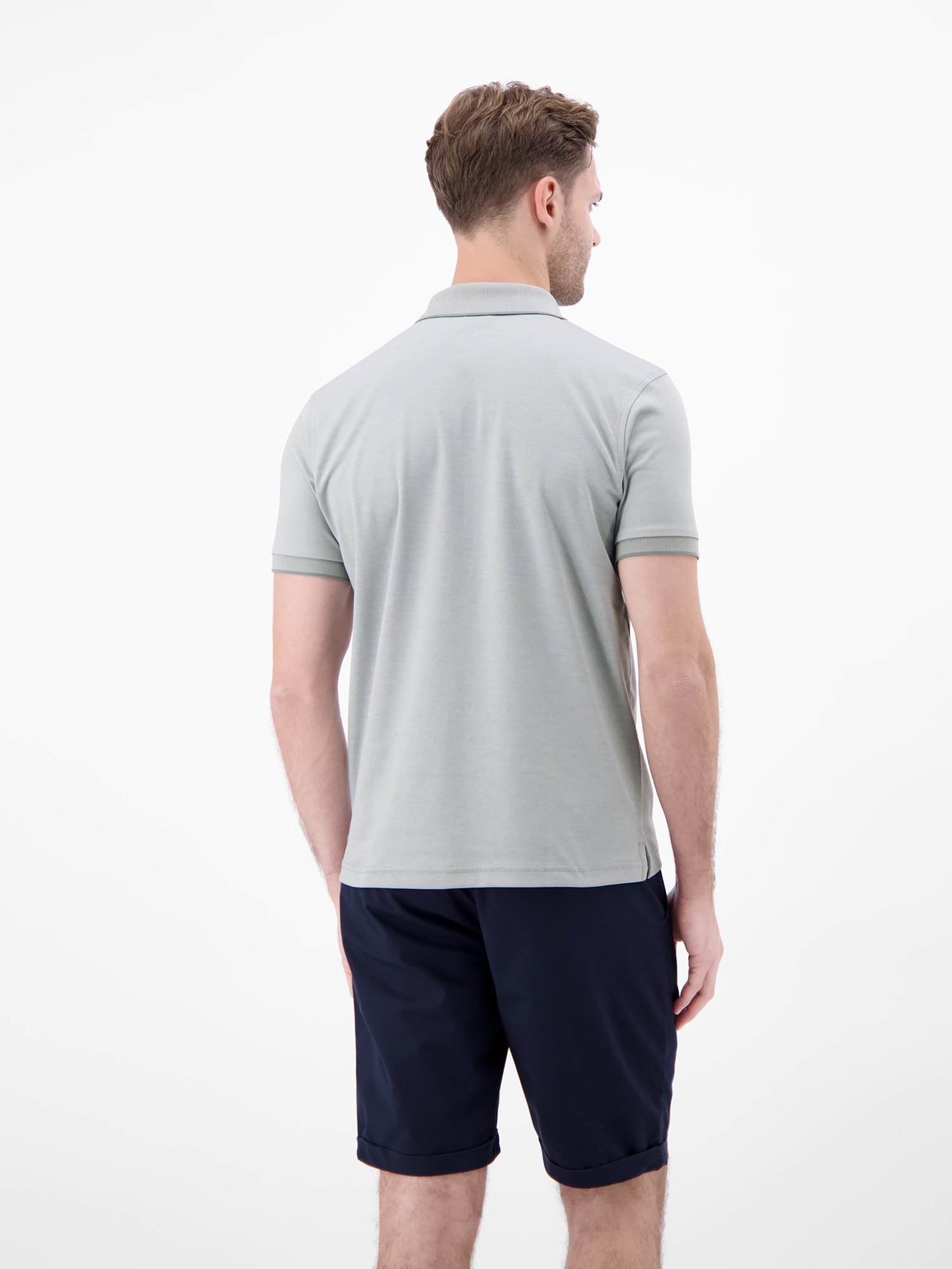 LERROS Poloshirt »Unifarbenes Poloshirt in Piqué-Qualität« Herren Polo Kurzarm, Kragen mit Knopfleiste, Pflegeleicht, Einfarbig