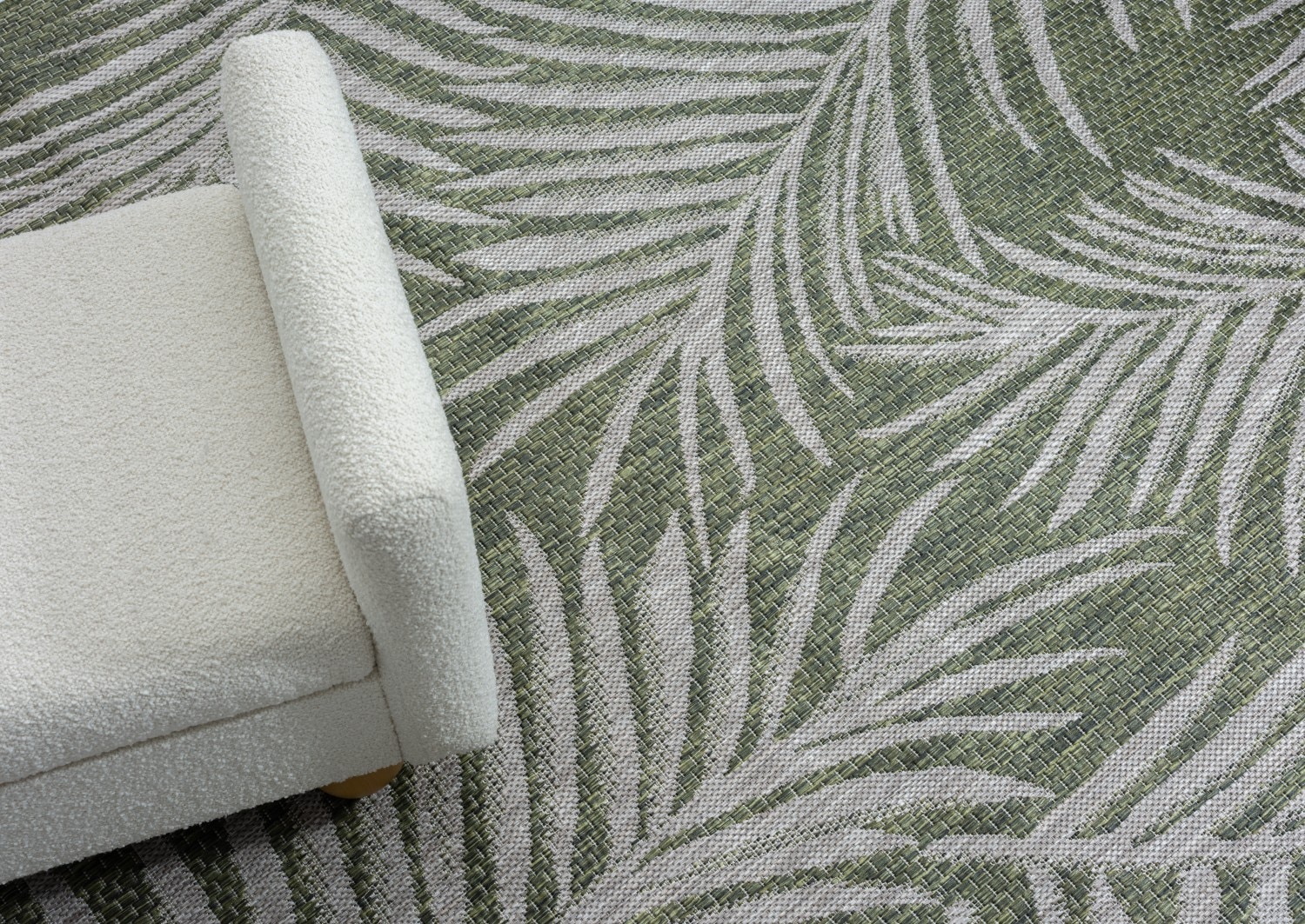 Myflair Möbel & Accessoires Teppich »Autumn«, rechteckig, 8 mm Höhe, Wendeteppich, Blätter Motiv, Outdoor geeignet, Balkon, Terrasse
