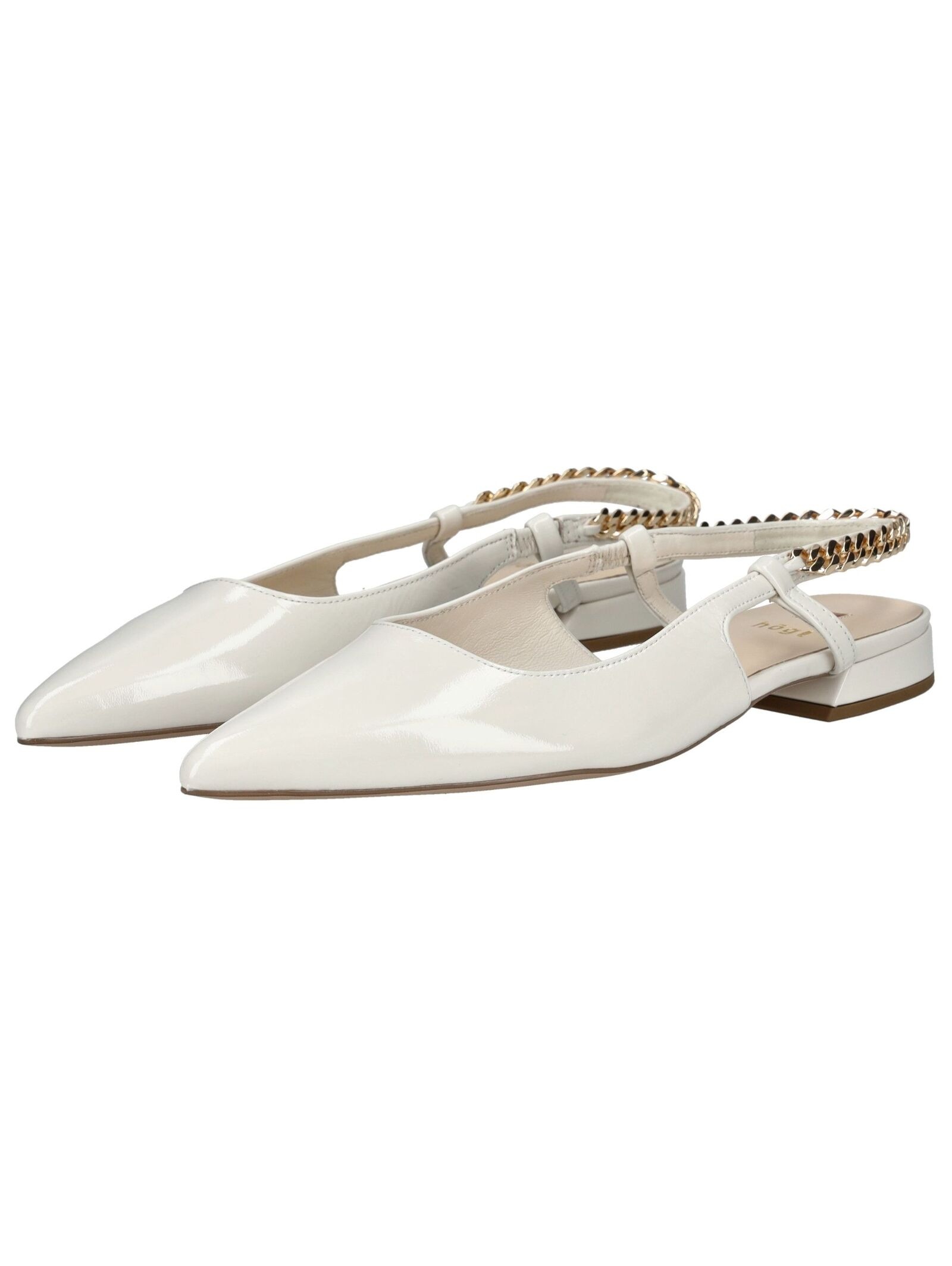 Ballerina HÖGL "Högl Ballerinas Leder", Damen, Gr. 38, crema, Leder, Schuhe Ballerina 3