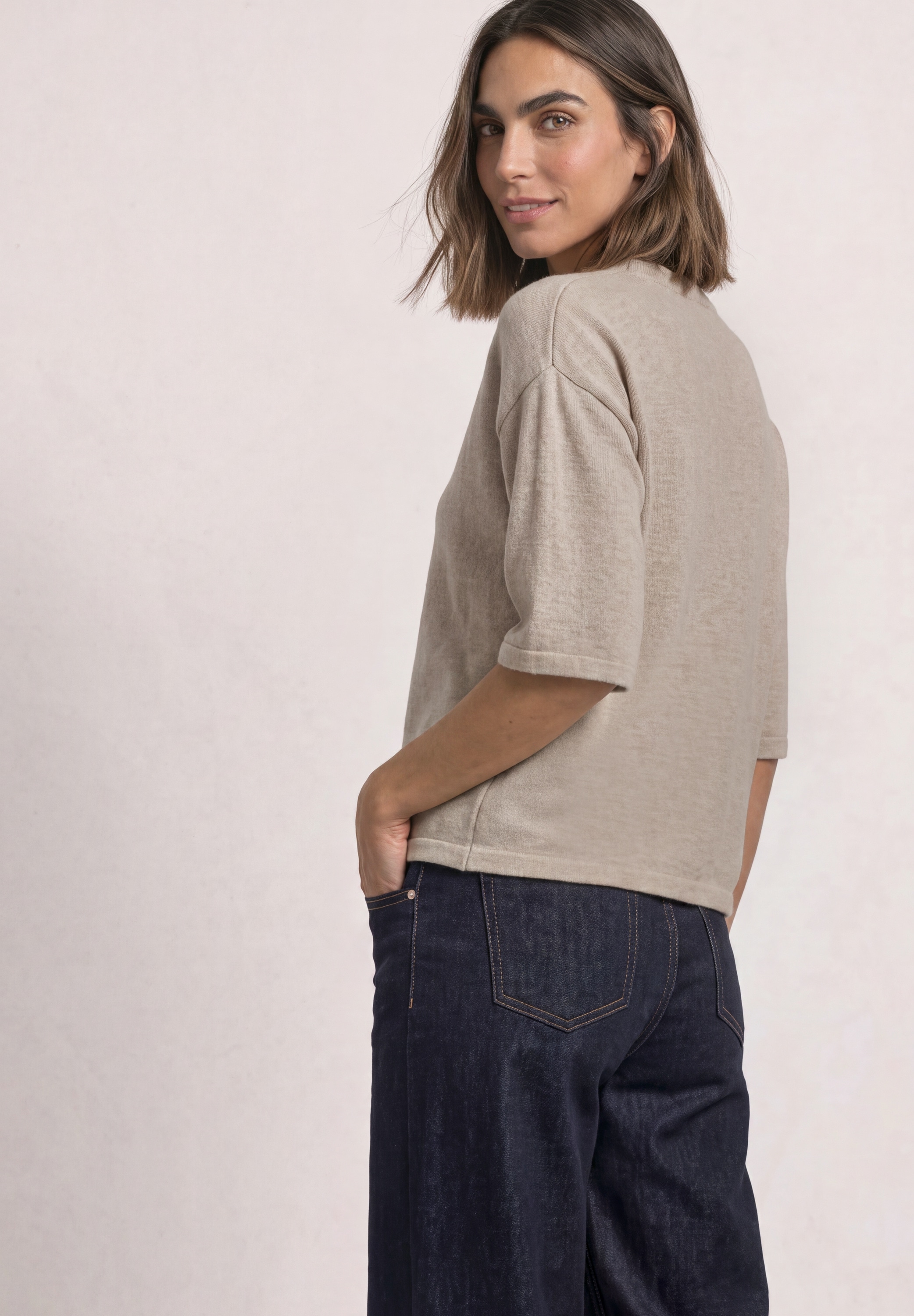 STREET ONE 3/4 Arm-Pullover mit 3/4 Ärmeln