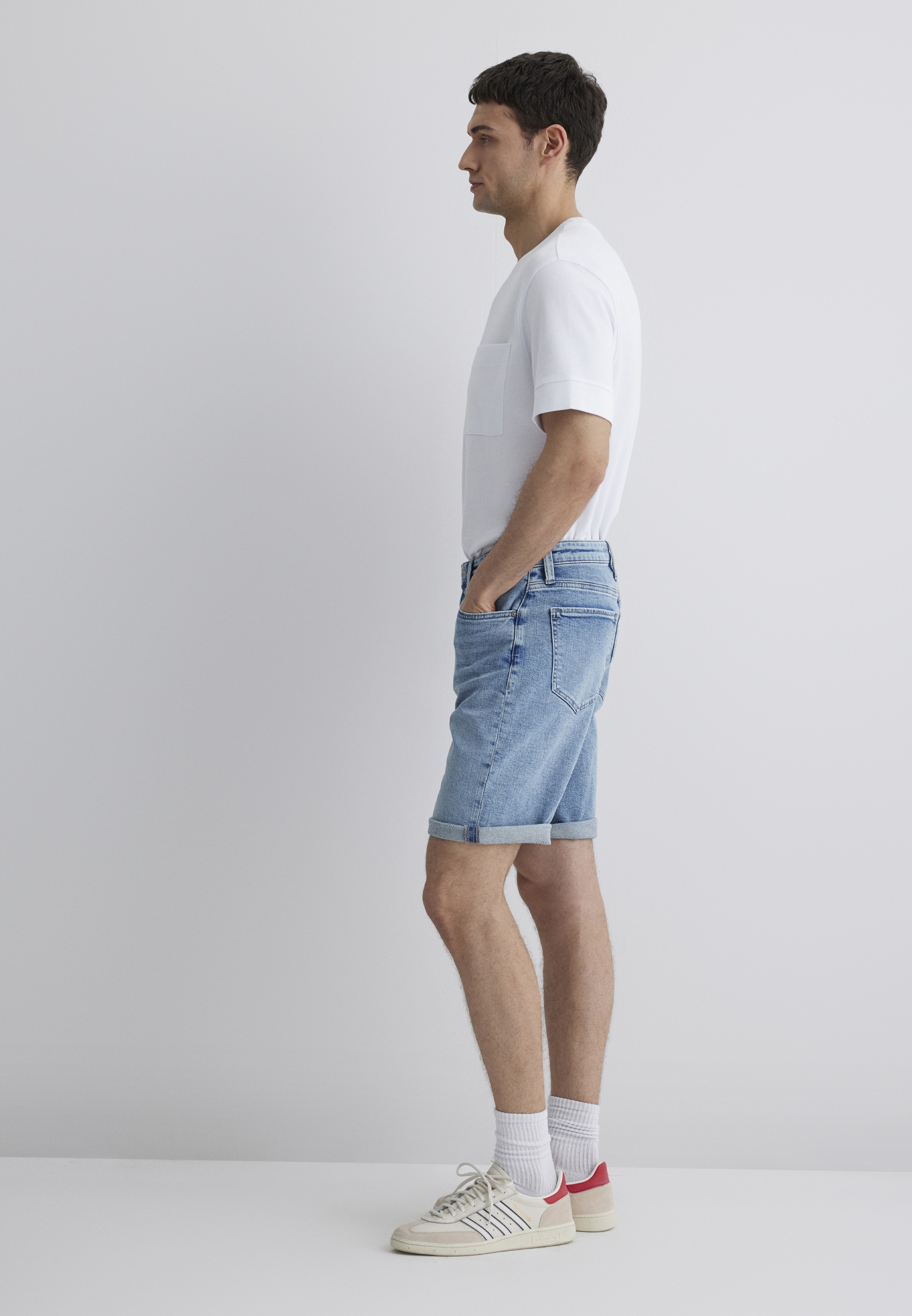 Mavi Straight-Jeans »BRIAN«, Slim Fit Denim Shorts