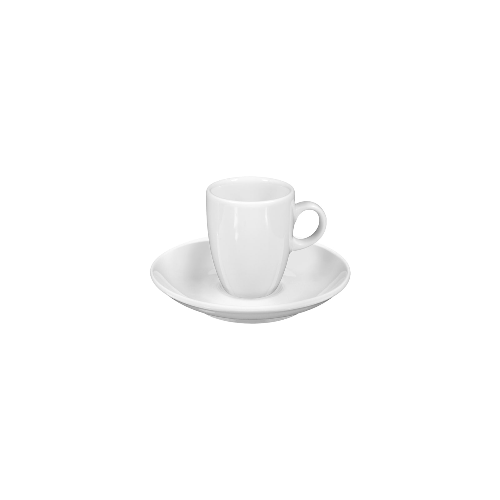 Seltmann Weiden Espressotasse "Espressotasse mit Untertasse VIP. 90 ml weiß" Spülmaschinenfest, Mikrowellensicher, Ofenfest