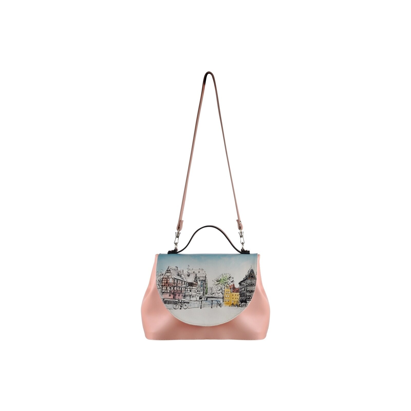 DOGO Henkeltasche »Handy Bag Take A Walk Damen Handtaschen (Fashion) / Neutral«, Vegan