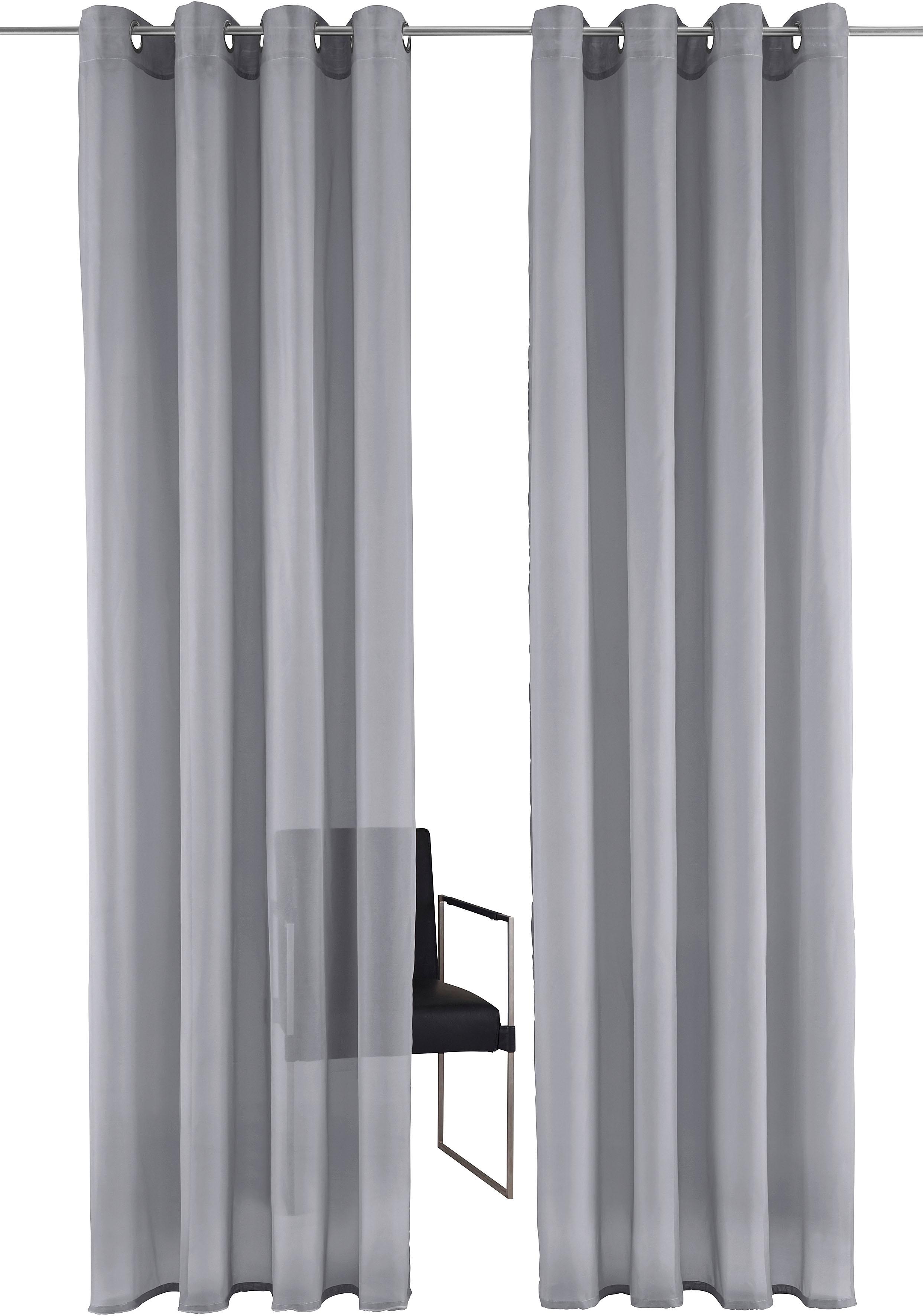 my home Gardine "XANA mit Ösen, Kräuselband oder Schlaufen" Ösen 2 Stk. tlg günstig online kaufen