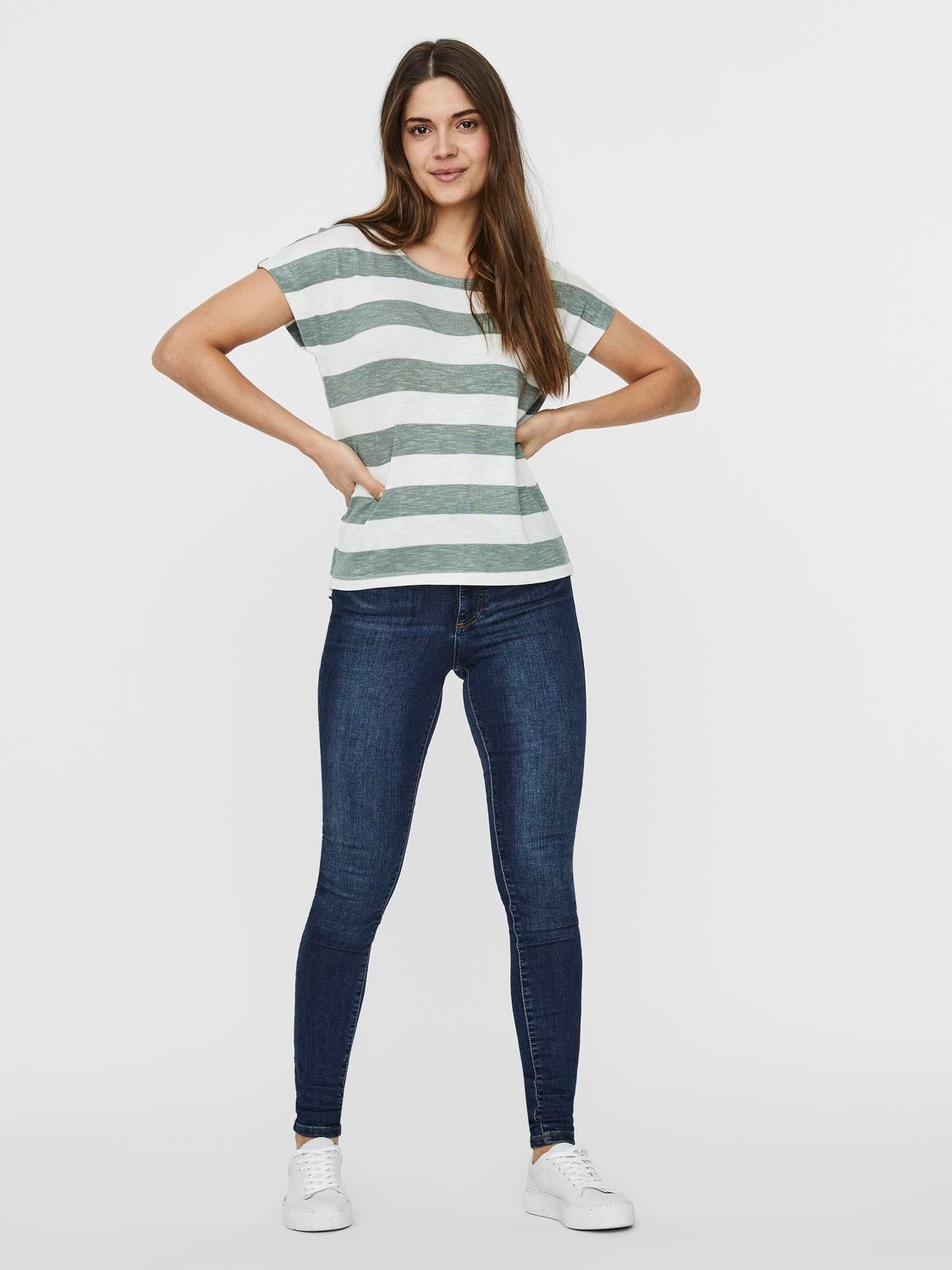 Vero Moda Kurzarmshirt »VMWIDE STRIPE SL TOP GA JRS NOOS«