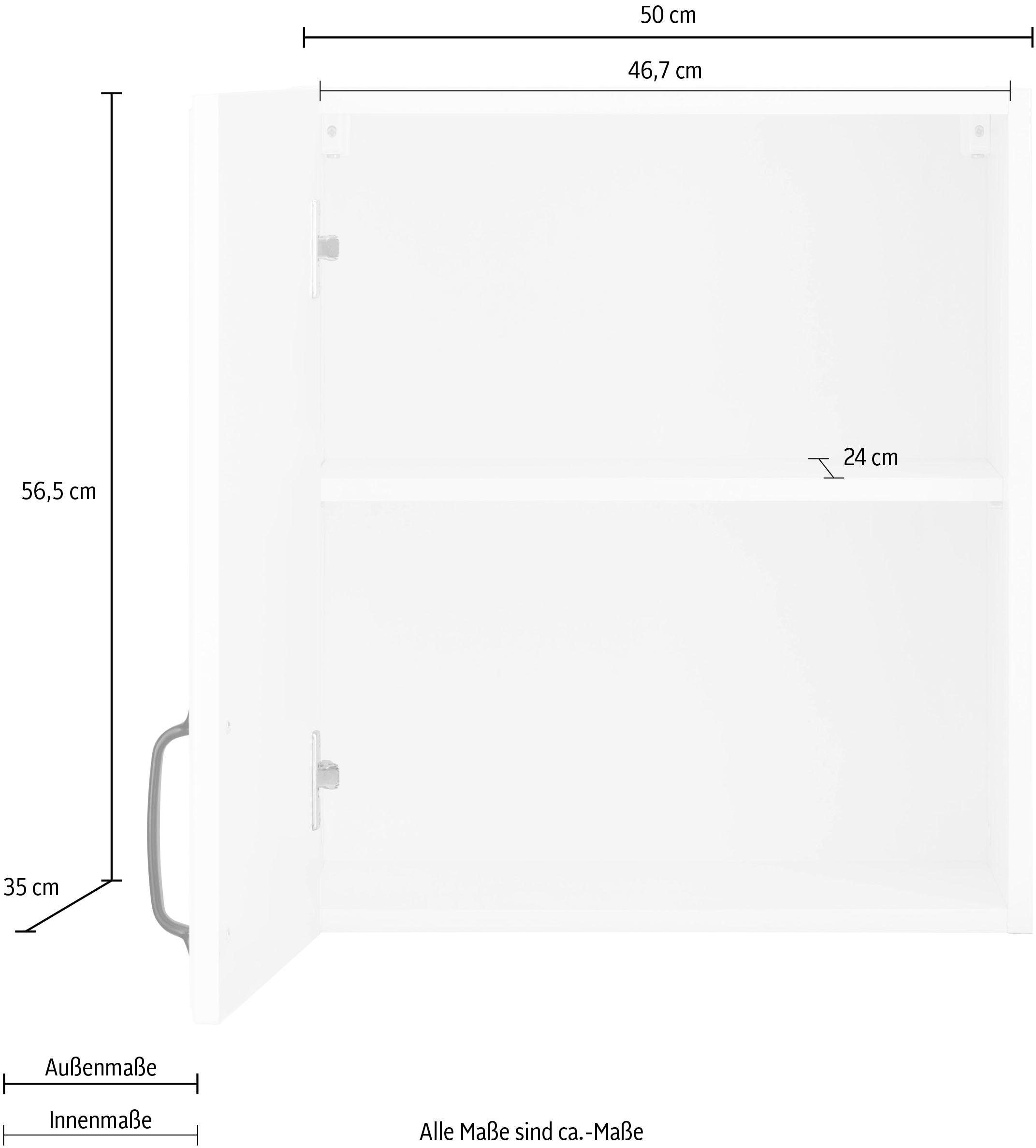wiho Küchen Hängeschrank »Erla«, 50 cm breit mit Kassettenfront