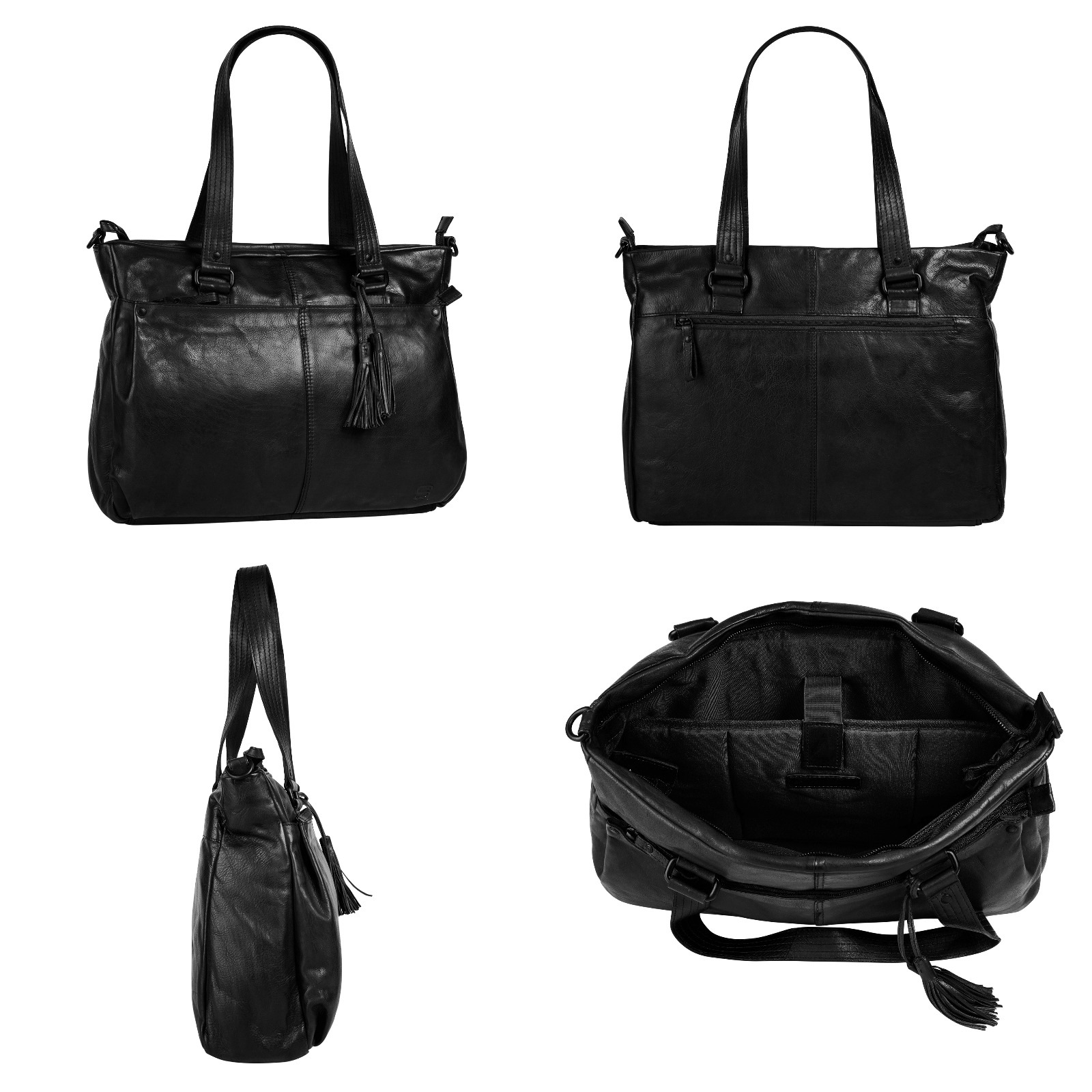 Spikes & Sparrow Shopper, echt Leder